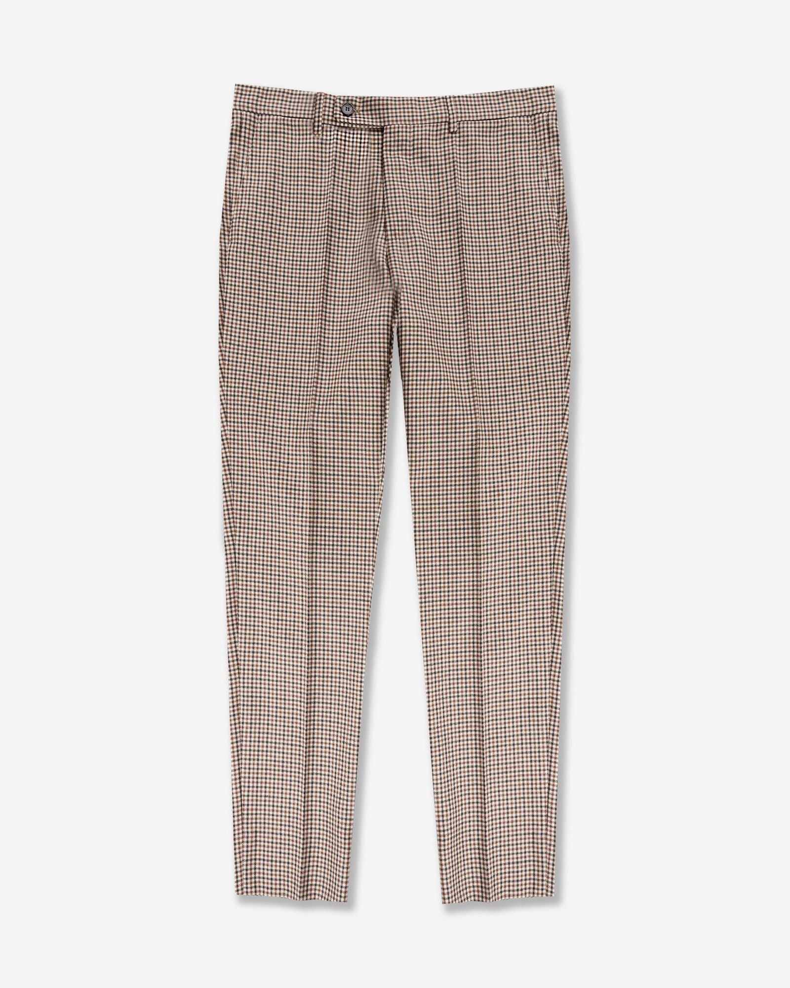 Tapered fit wool trousers