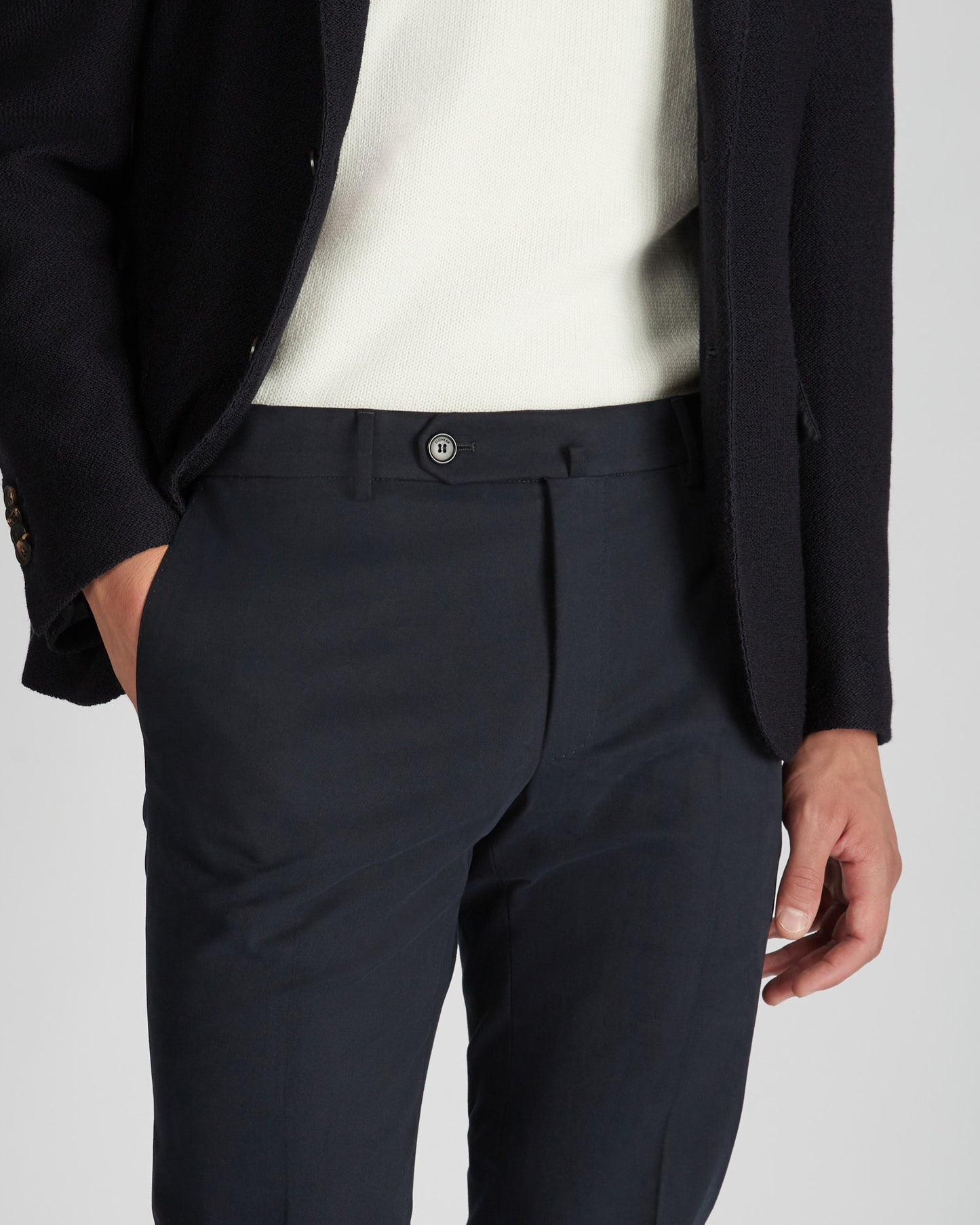Slim fit gabardine Flexpant