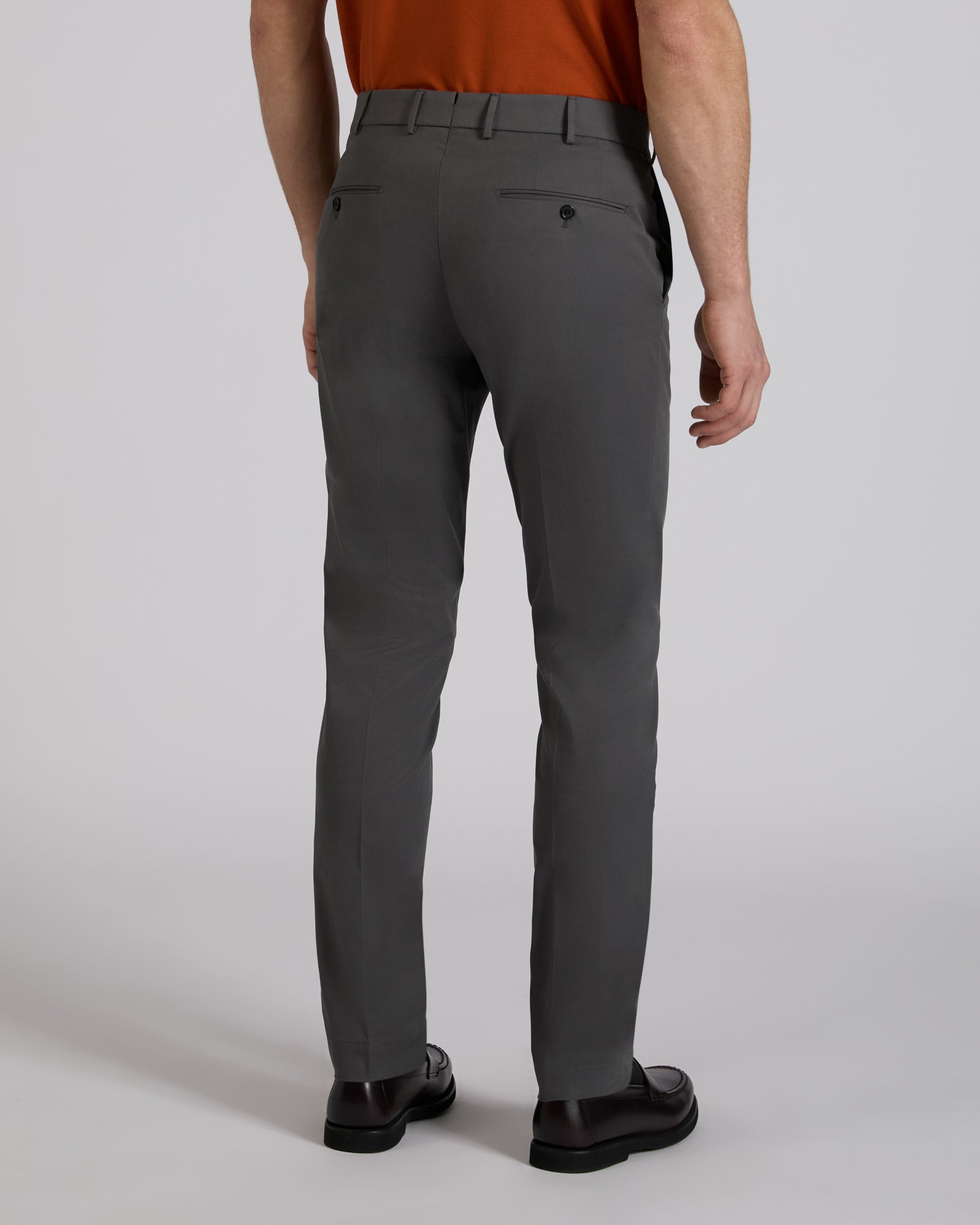 Incotex - Slim fit technical fabric Flexpants - dark grey – Slowear