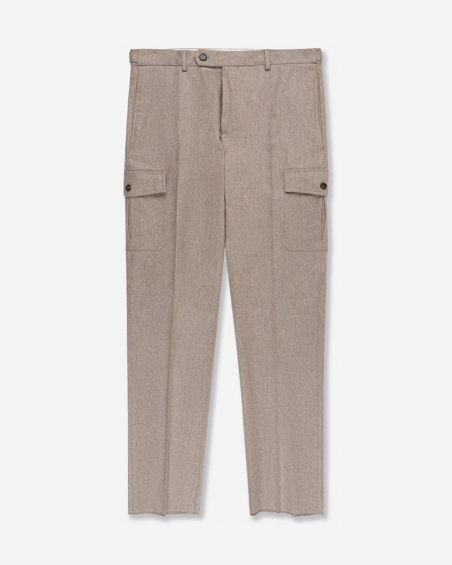 ウールブレンド テーパードフィットパンツ