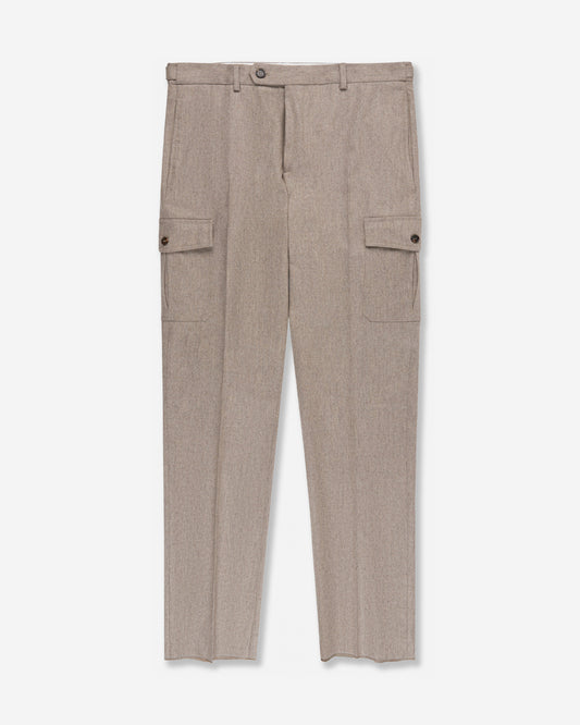 ウールブレンド テーパードフィットパンツ