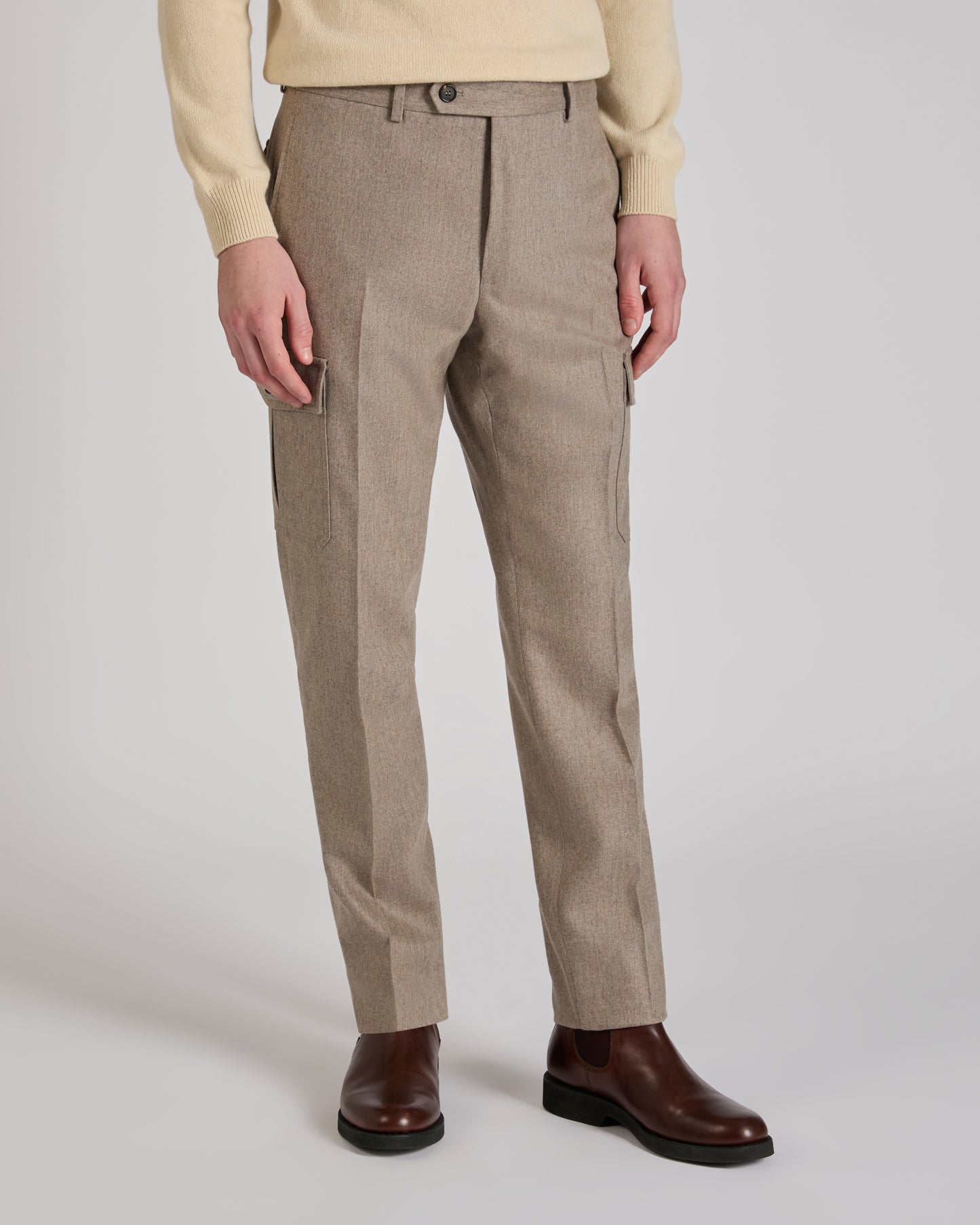 Hose Tapered Fit aus Wollmischung