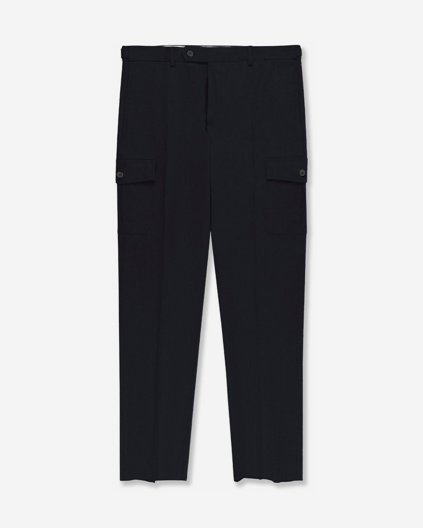 ウールブレンド テーパードフィットパンツ