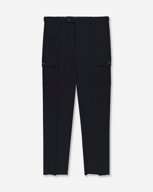 ウールブレンド テーパードフィットパンツ