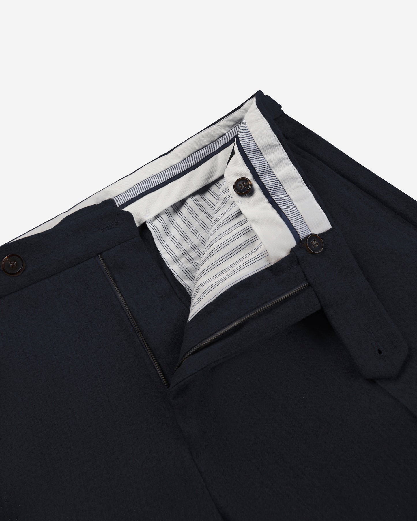 ウールブレンド テーパードフィットパンツ