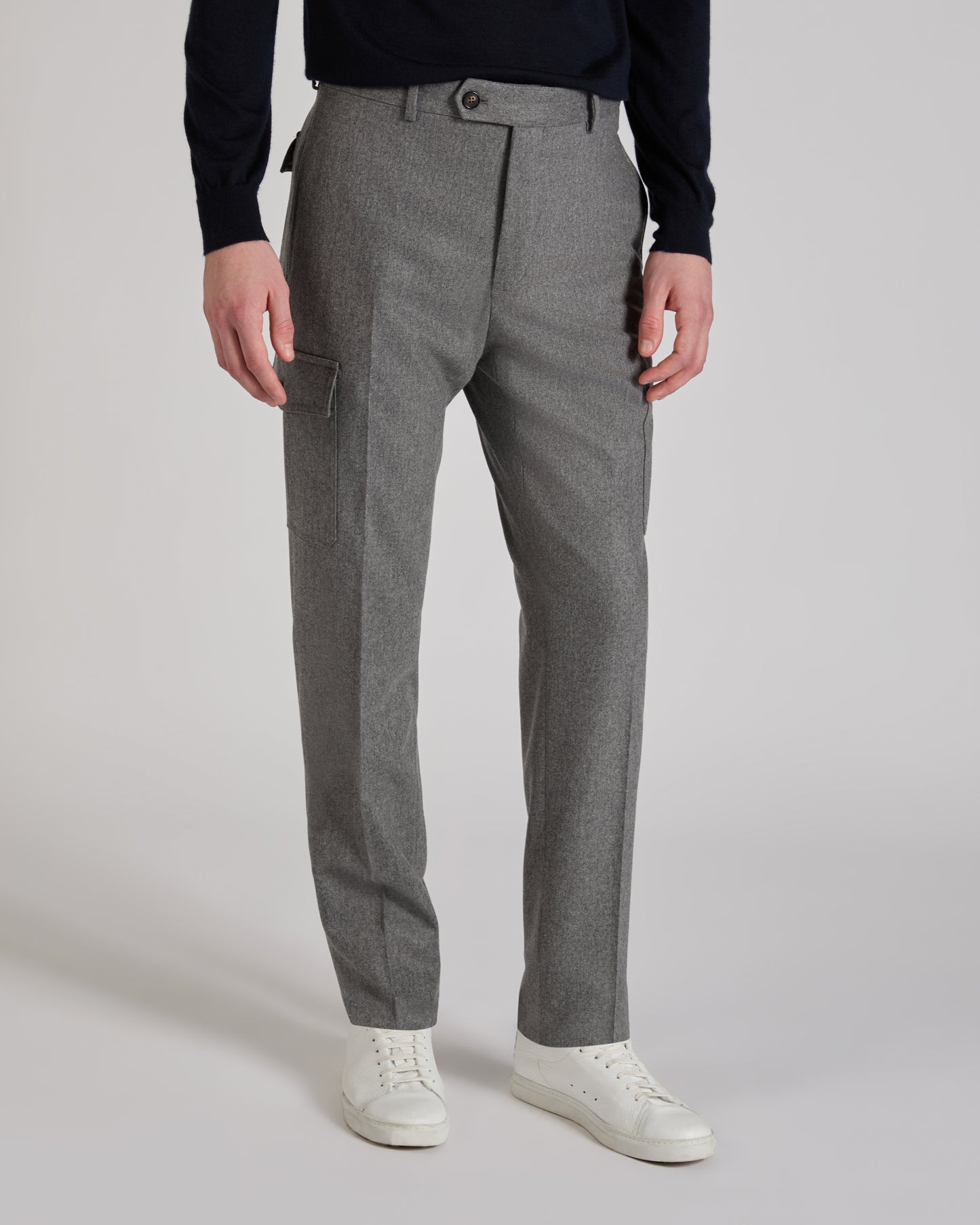 Hose Tapered Fit aus Wollmischung