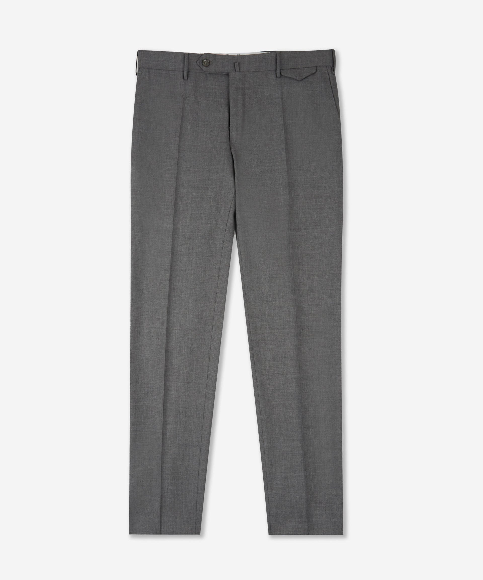 Slim fit certified tropical wool trousers