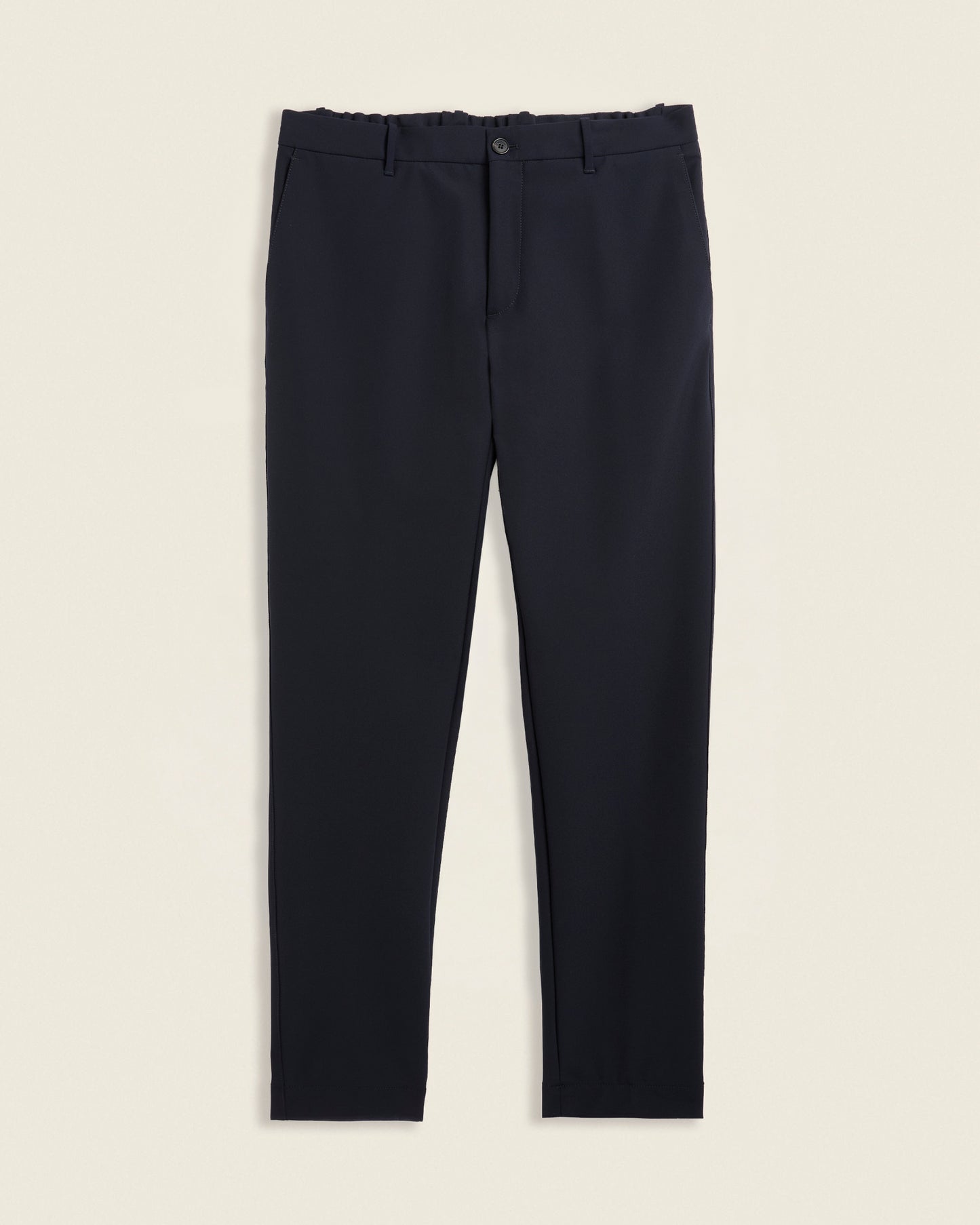 Slim fit technical fabric trousers