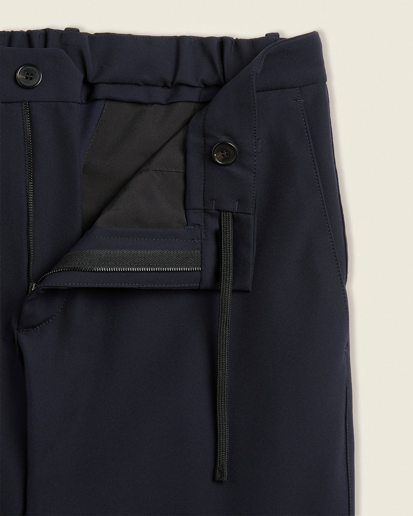 Slim fit technical fabric trousers