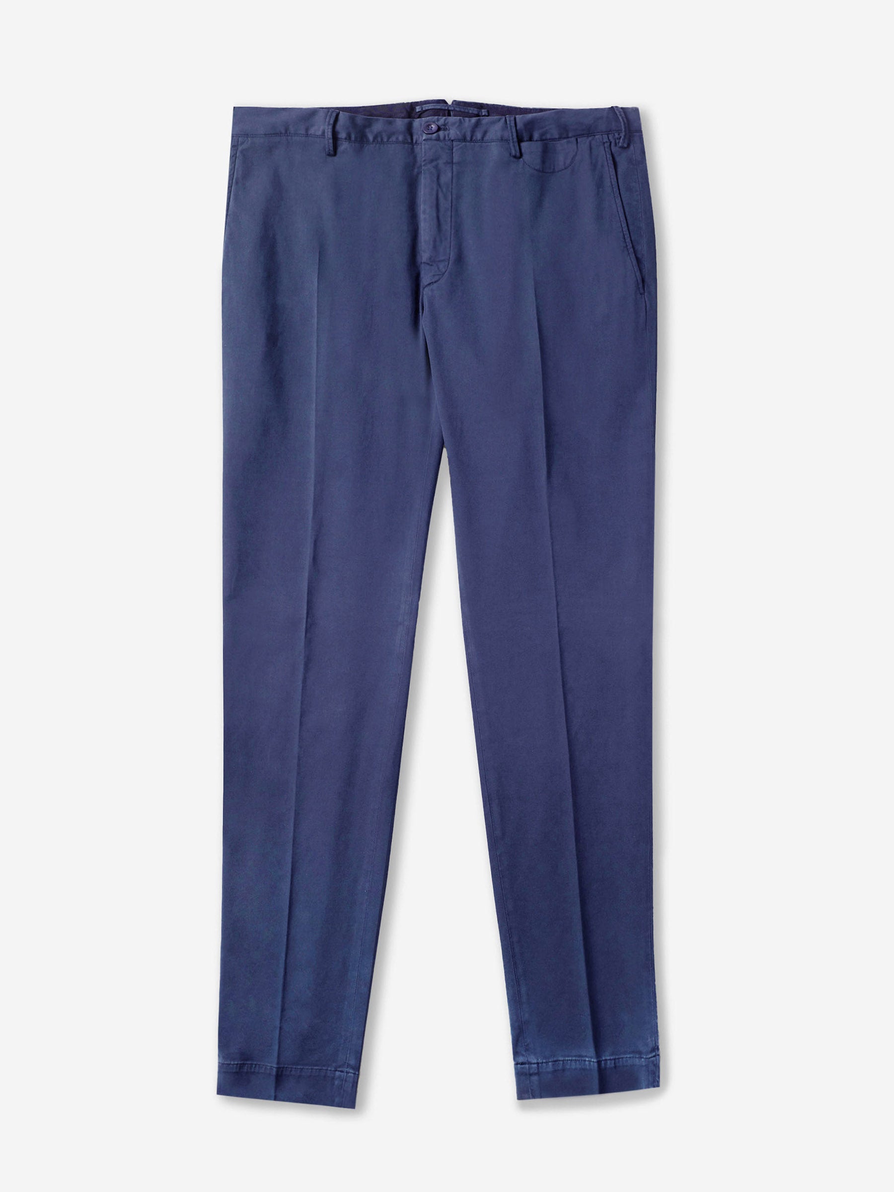Incotex - Certified tricocell tapered fit trousers - bluette