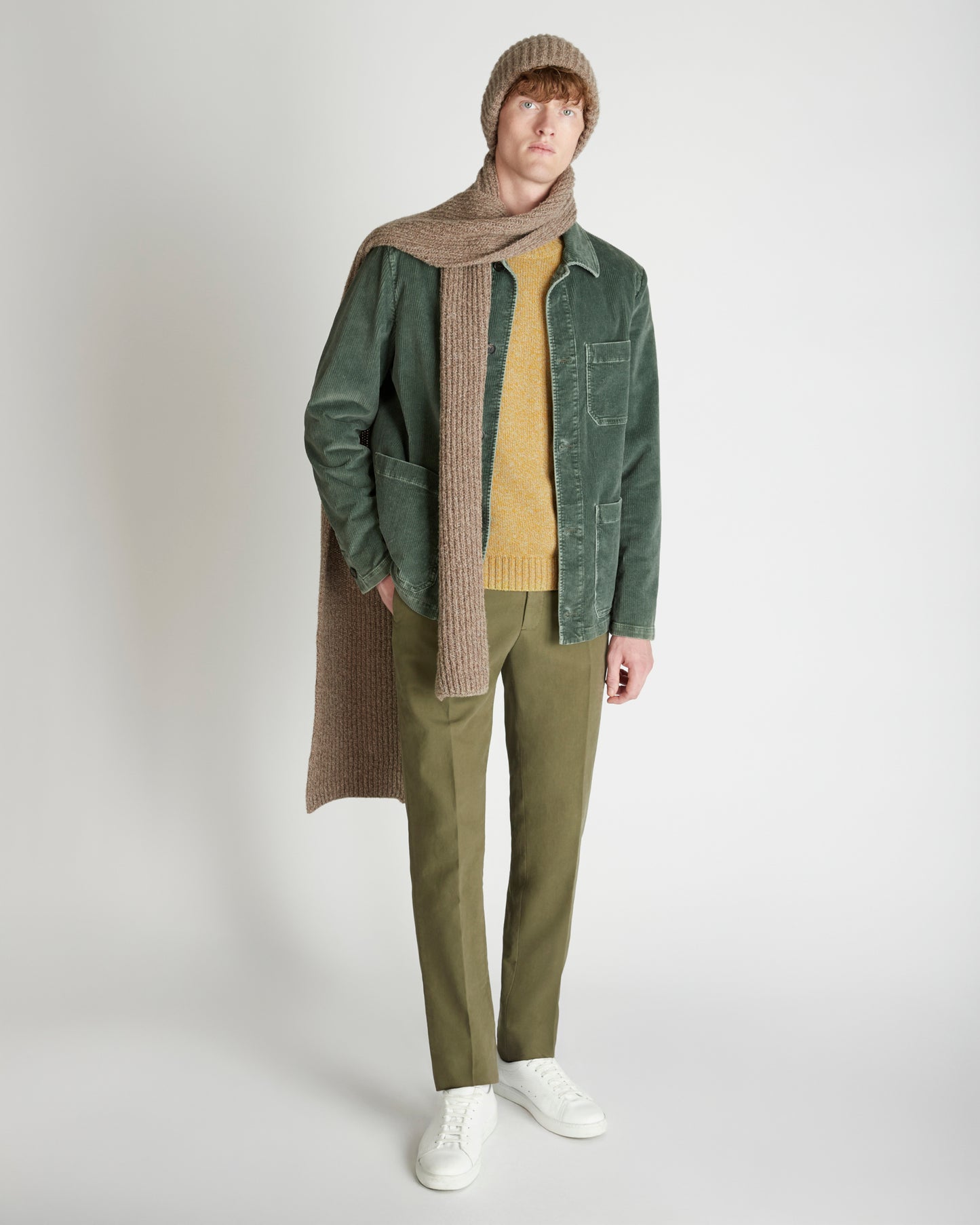 Pantalone slim fit in Doeskin