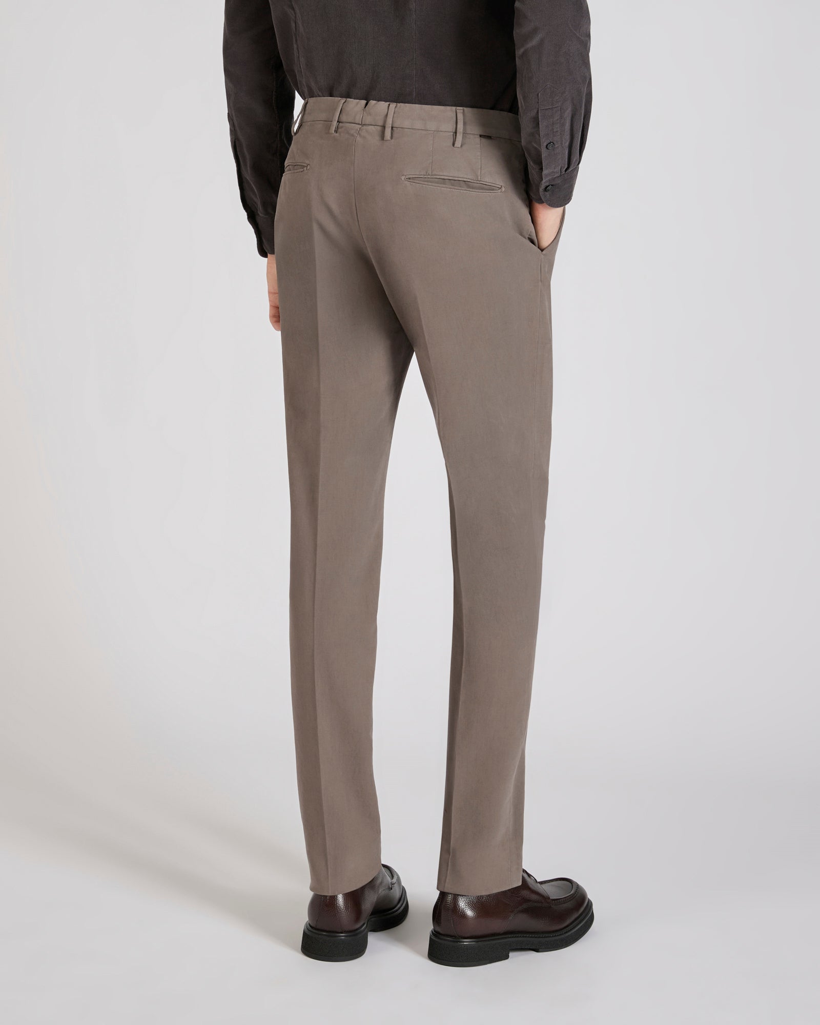 Incotex - Slim fit Doeskin trousers - medium grey – Slowear
