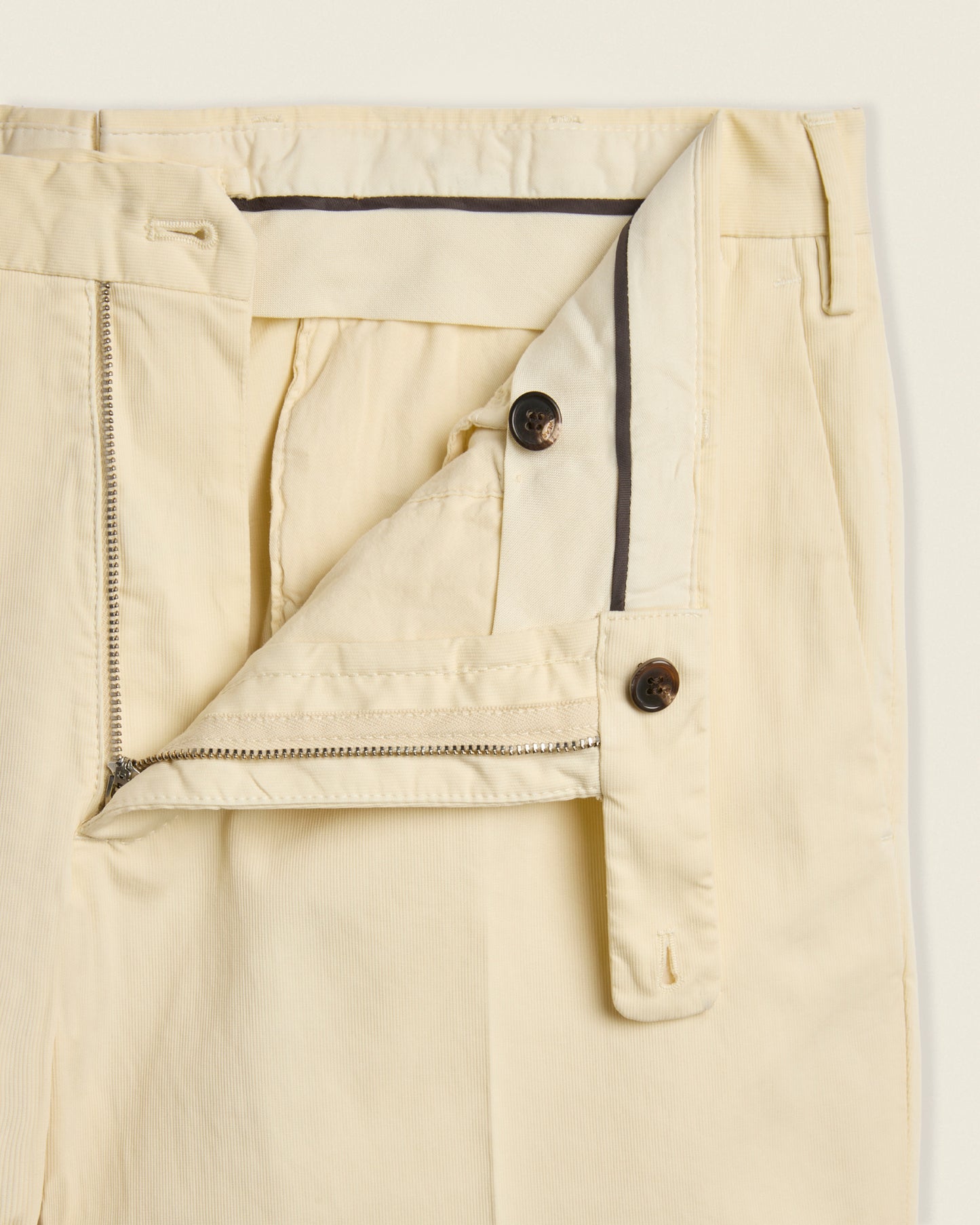 Slim-fit comfort cotton trousers