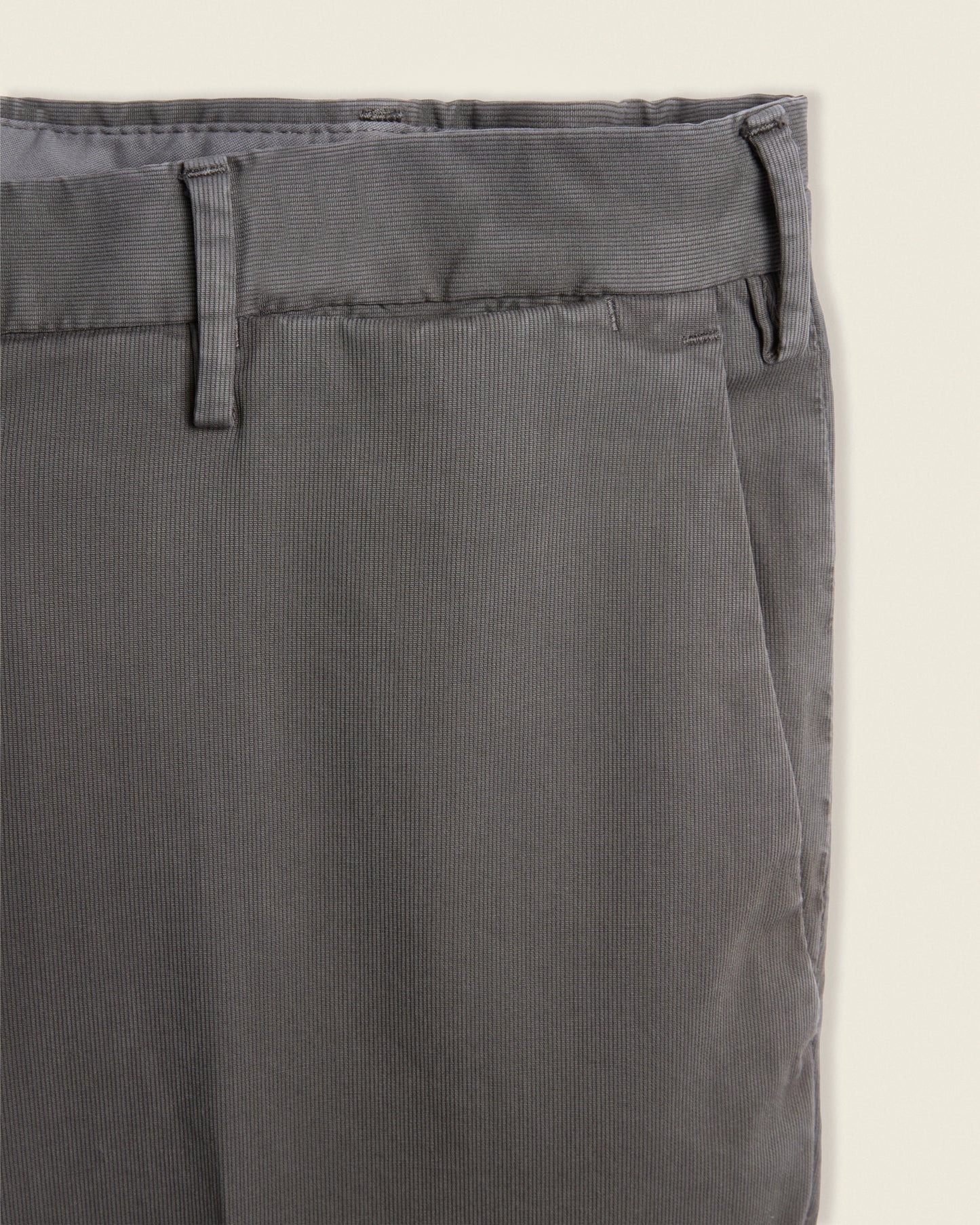 Slim-fit comfort cotton trousers