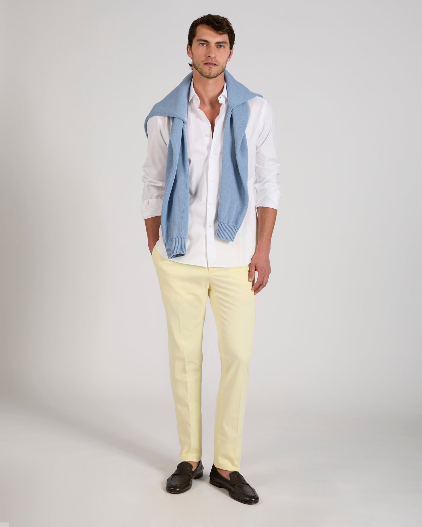 Pantalon slim fit en coton biologique