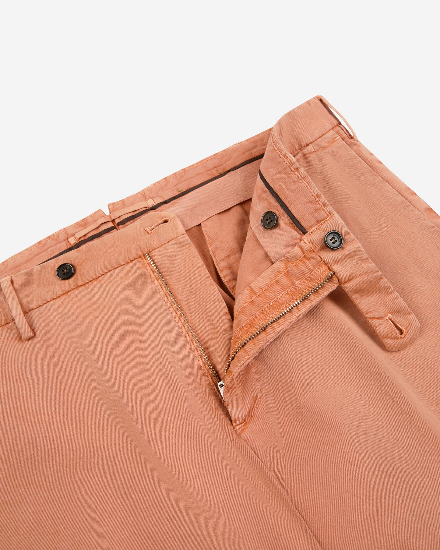 Slim fit organic cotton trousers