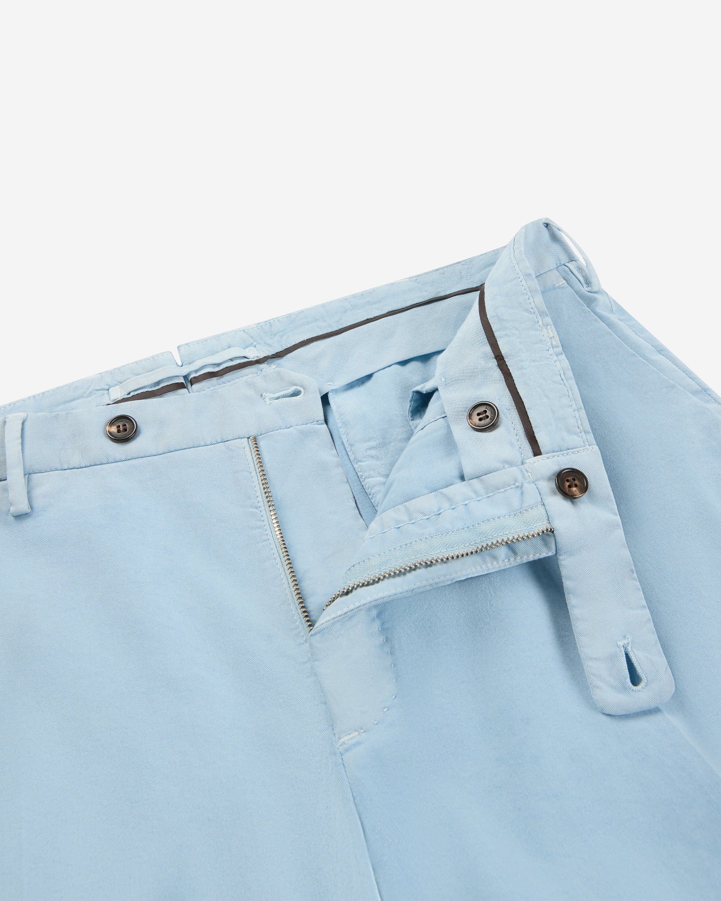 Slim fit organic cotton trousers