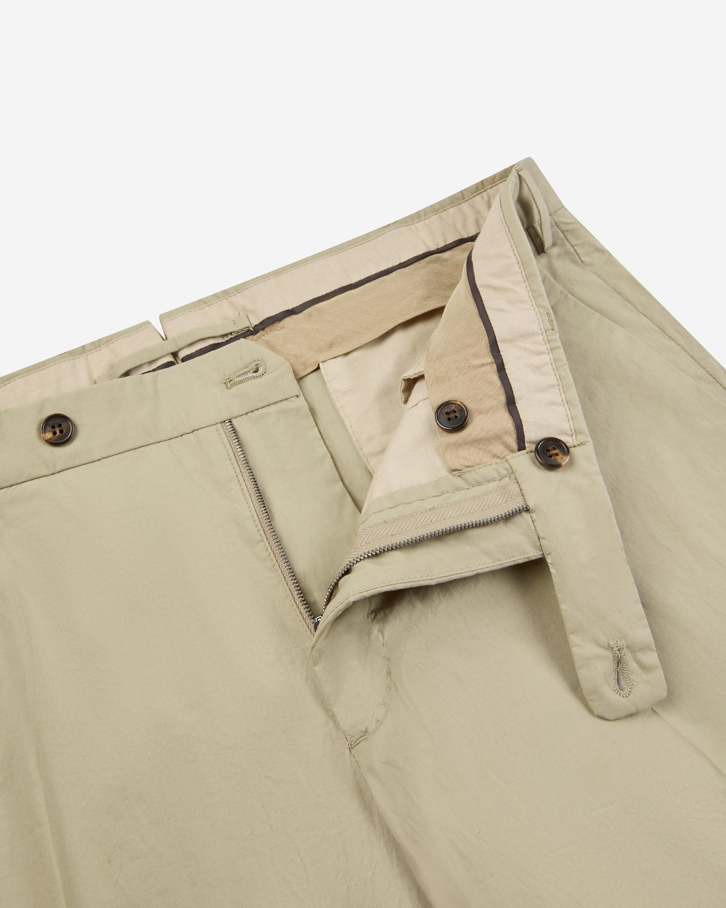 Pantalone slim fit in popeline di cotone