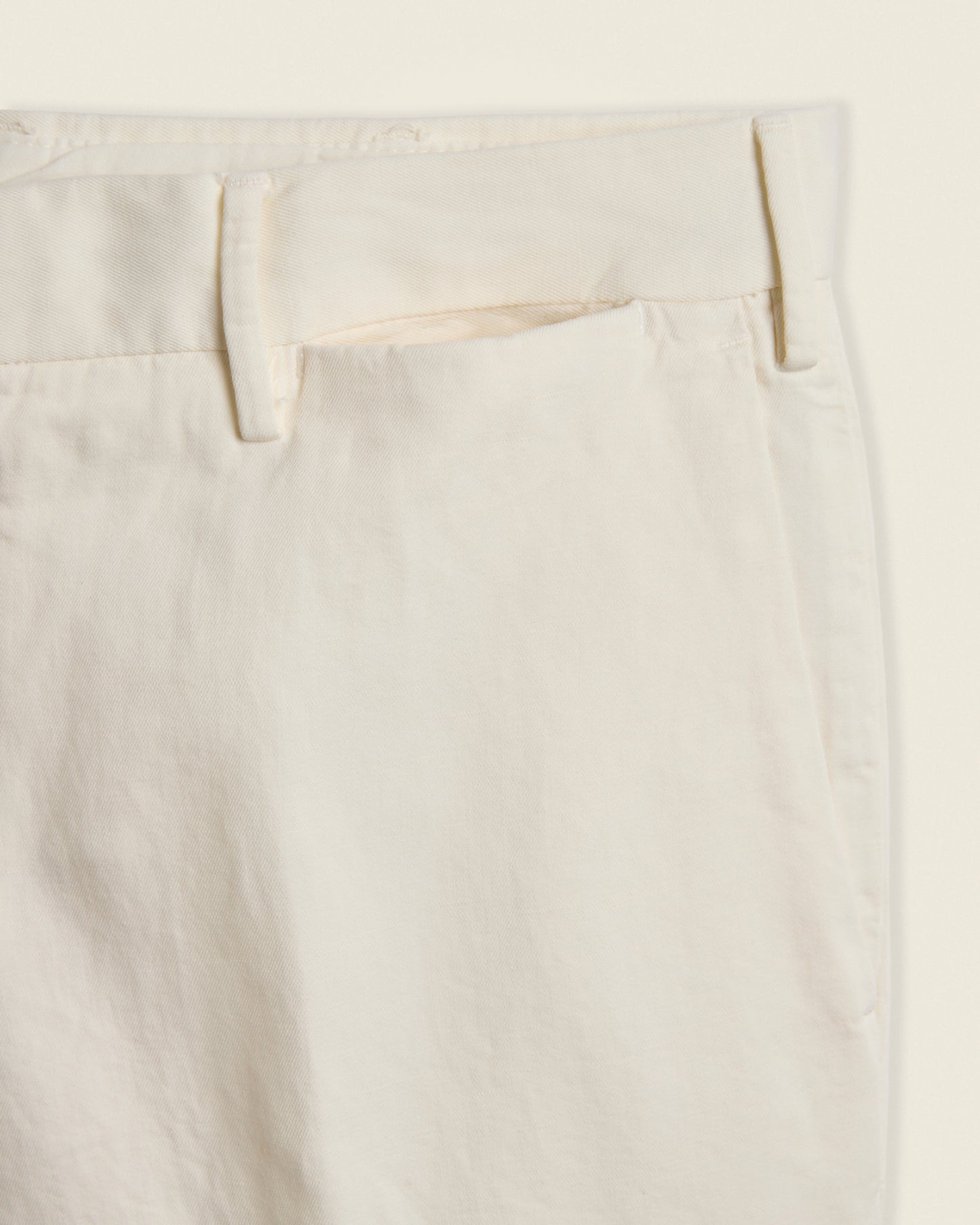 Pantalon slim fit en coton et lin