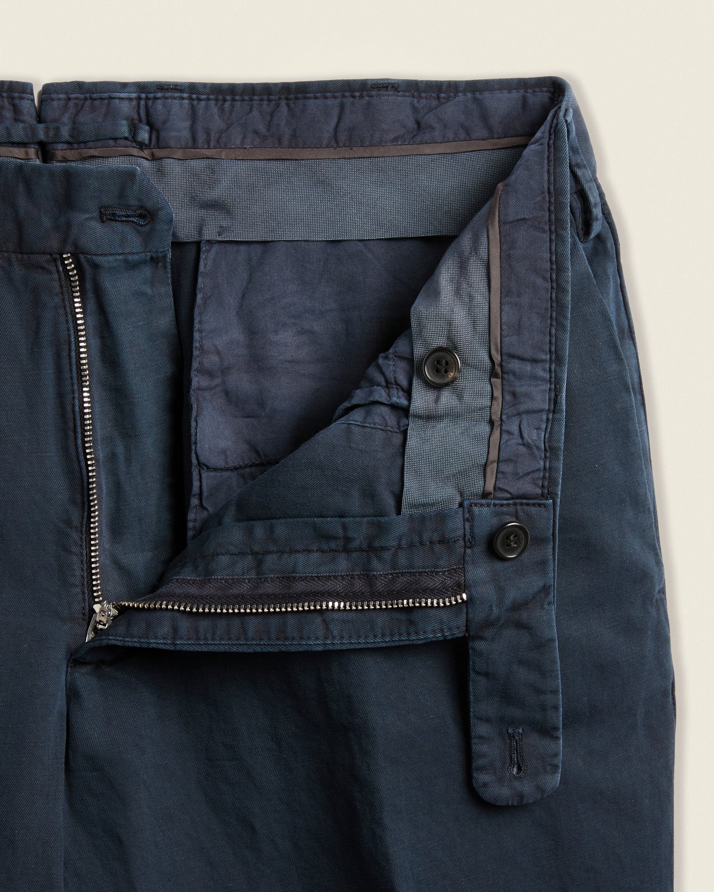 Slim-Fit-Hose aus Baumwolle und Leinen