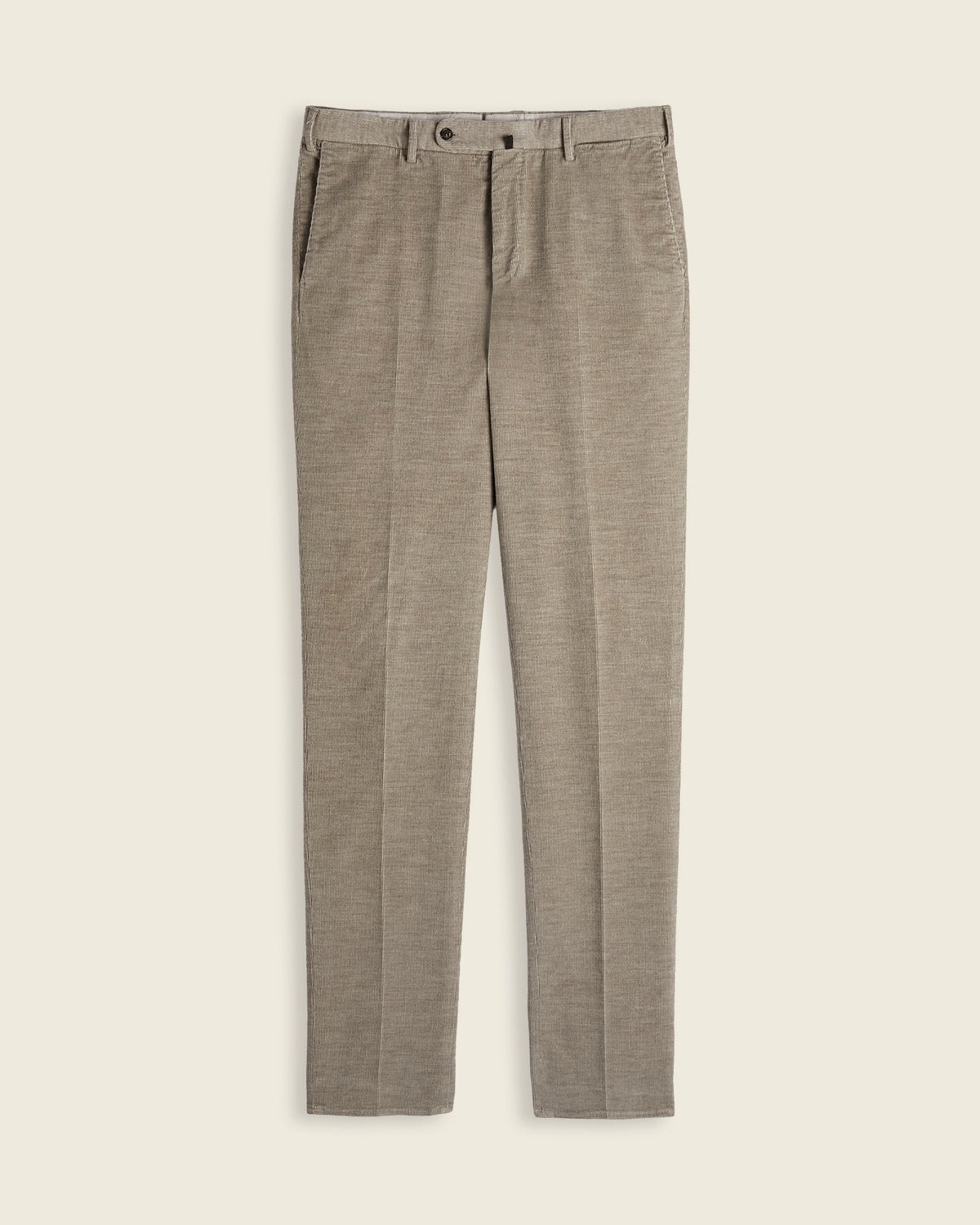 Regular fit cotton and cashmere corduroy trousers