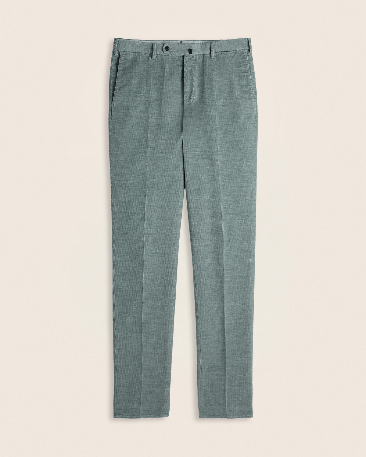 Pantalone regular fit in velluto di cotone e cashmere