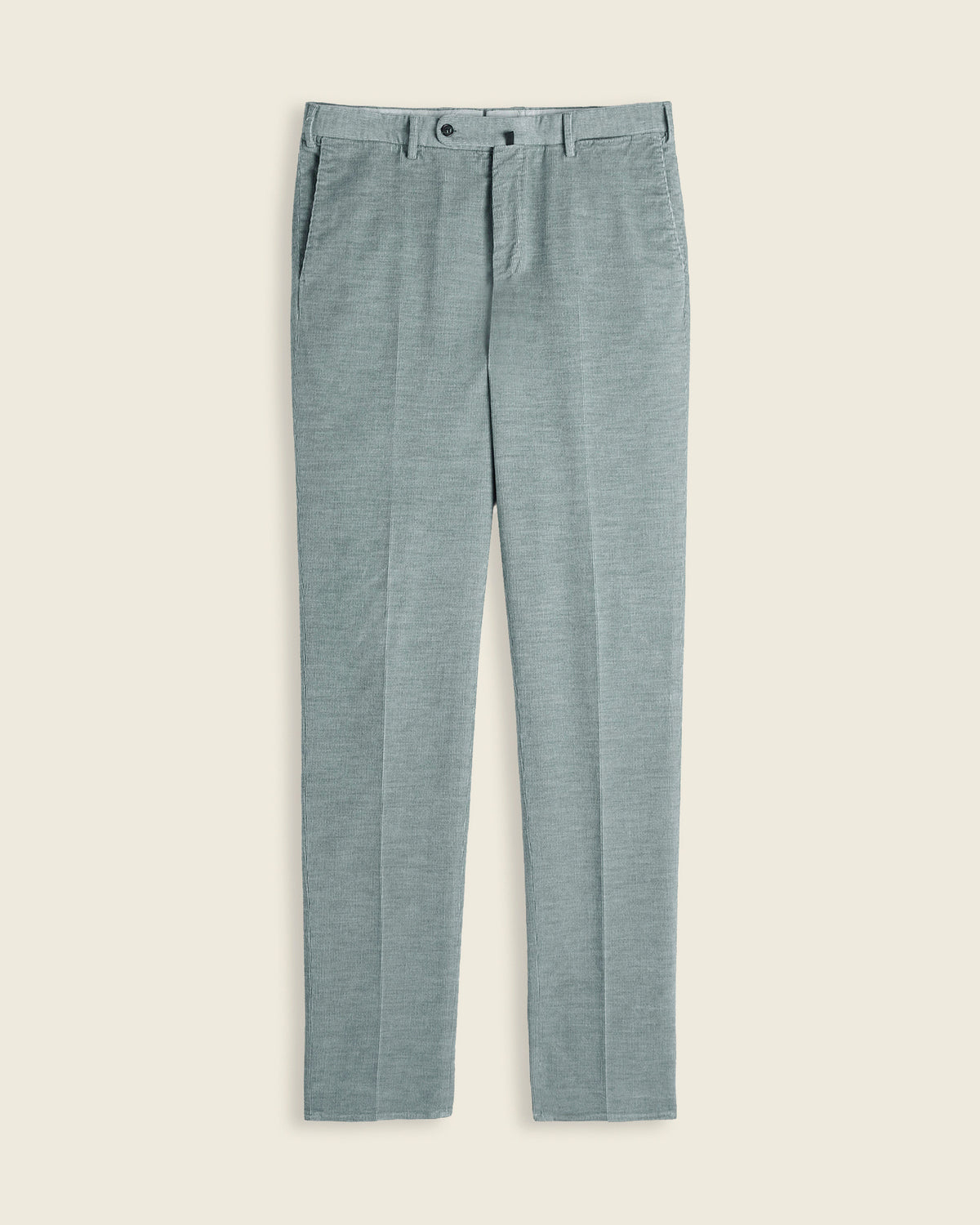 Pantalone regular fit in velluto di cotone e cashmere