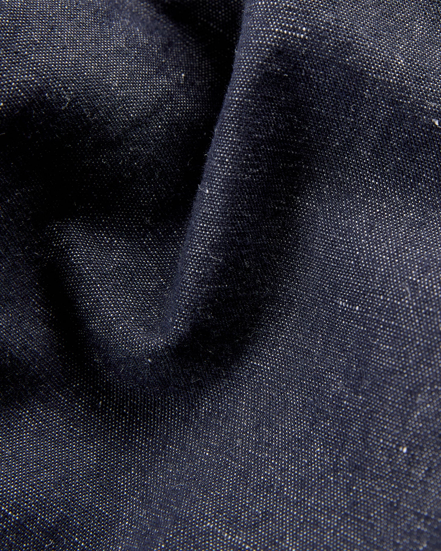 Straight fit stretch cotton and linen trousers