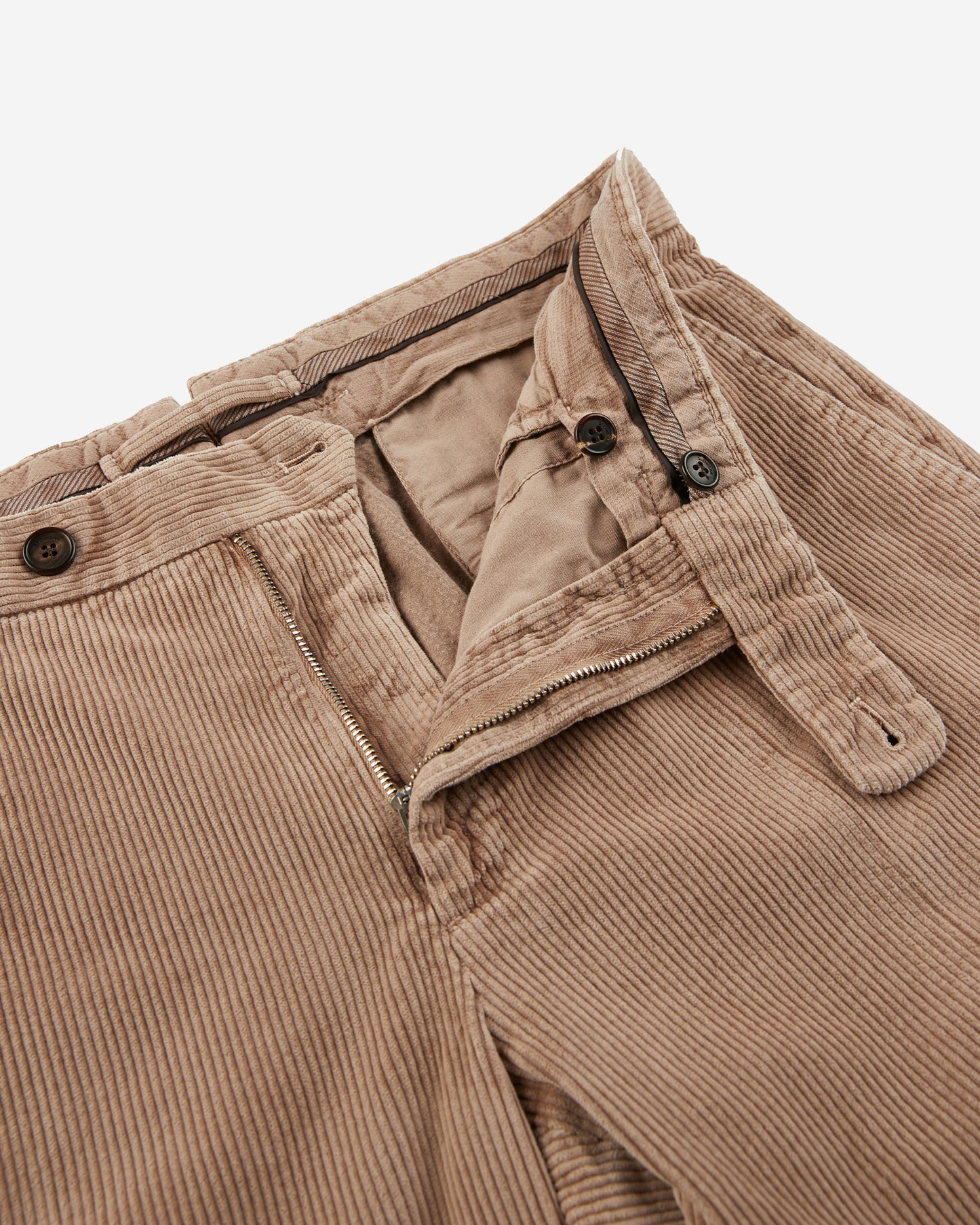 Tapered fit corduroy trousers