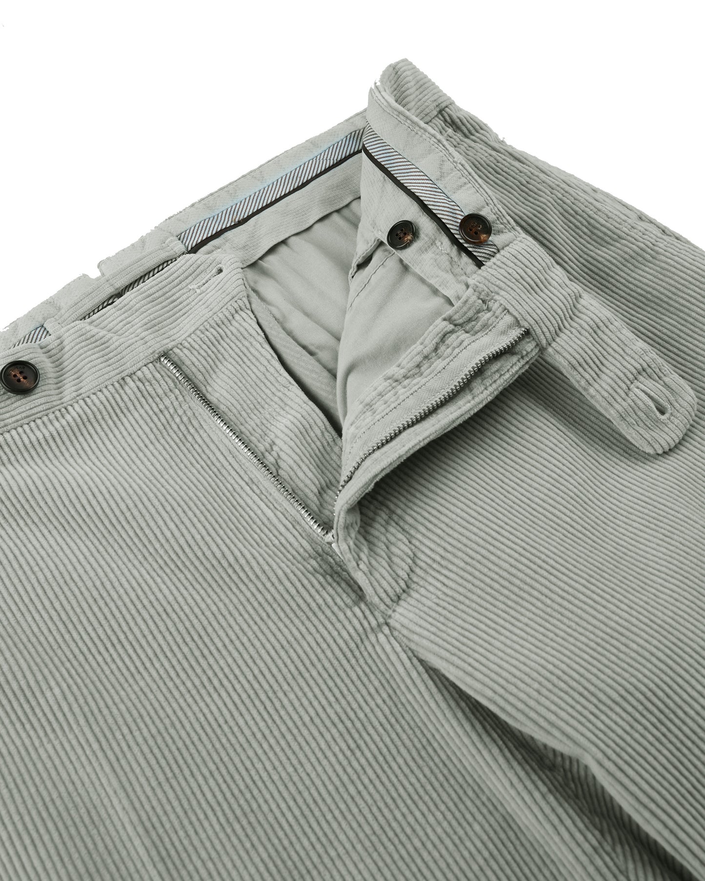 Tapered fit corduroy trousers