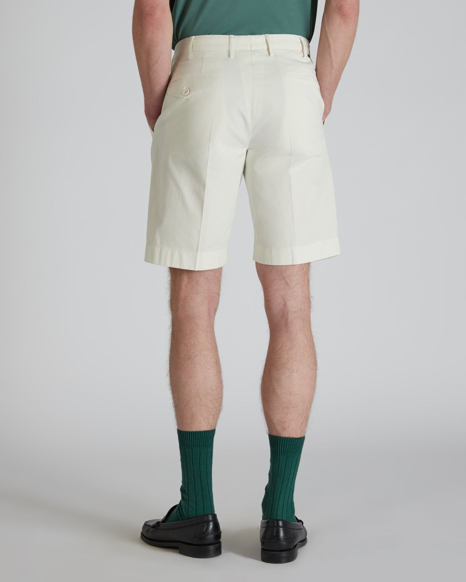 Incotex Slim-fit Royal Batavia Bermuda shorts white – Slowear
