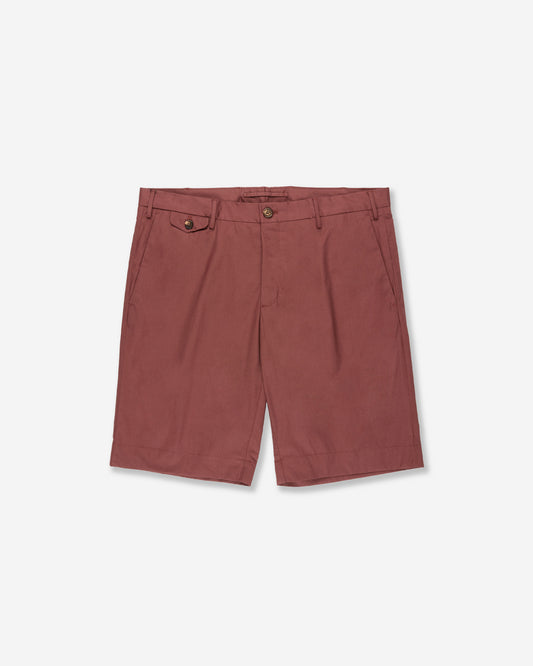 Slim fit cotton poplin Bermuda shorts