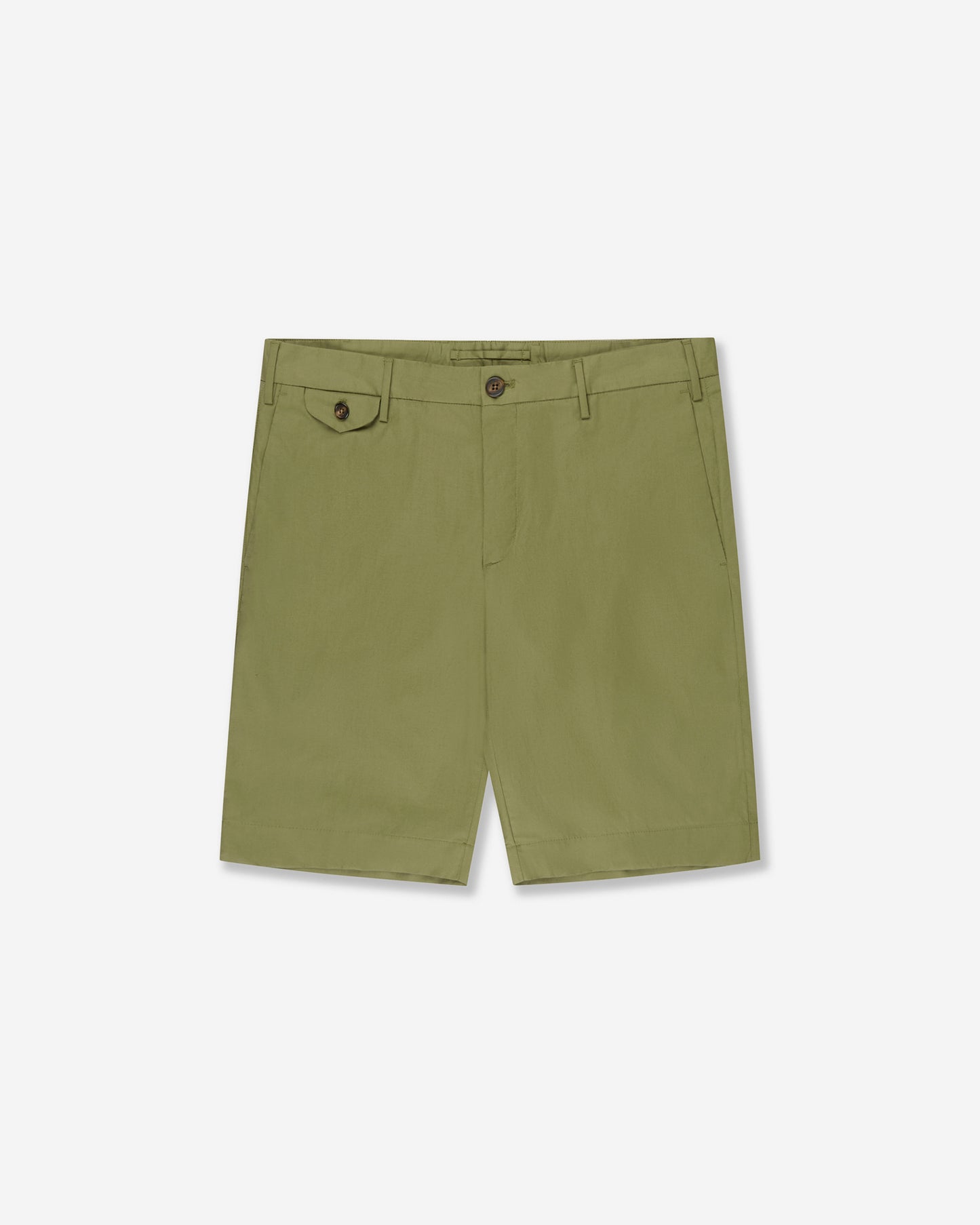 Slim fit cotton poplin Bermuda shorts