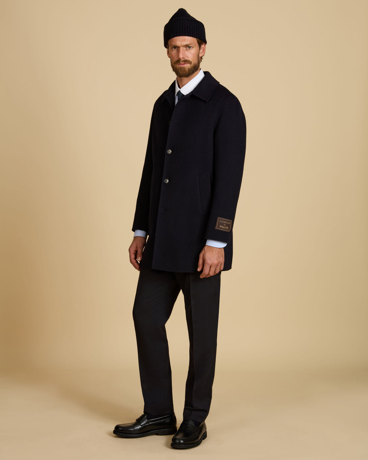 Doublefaced wool coat