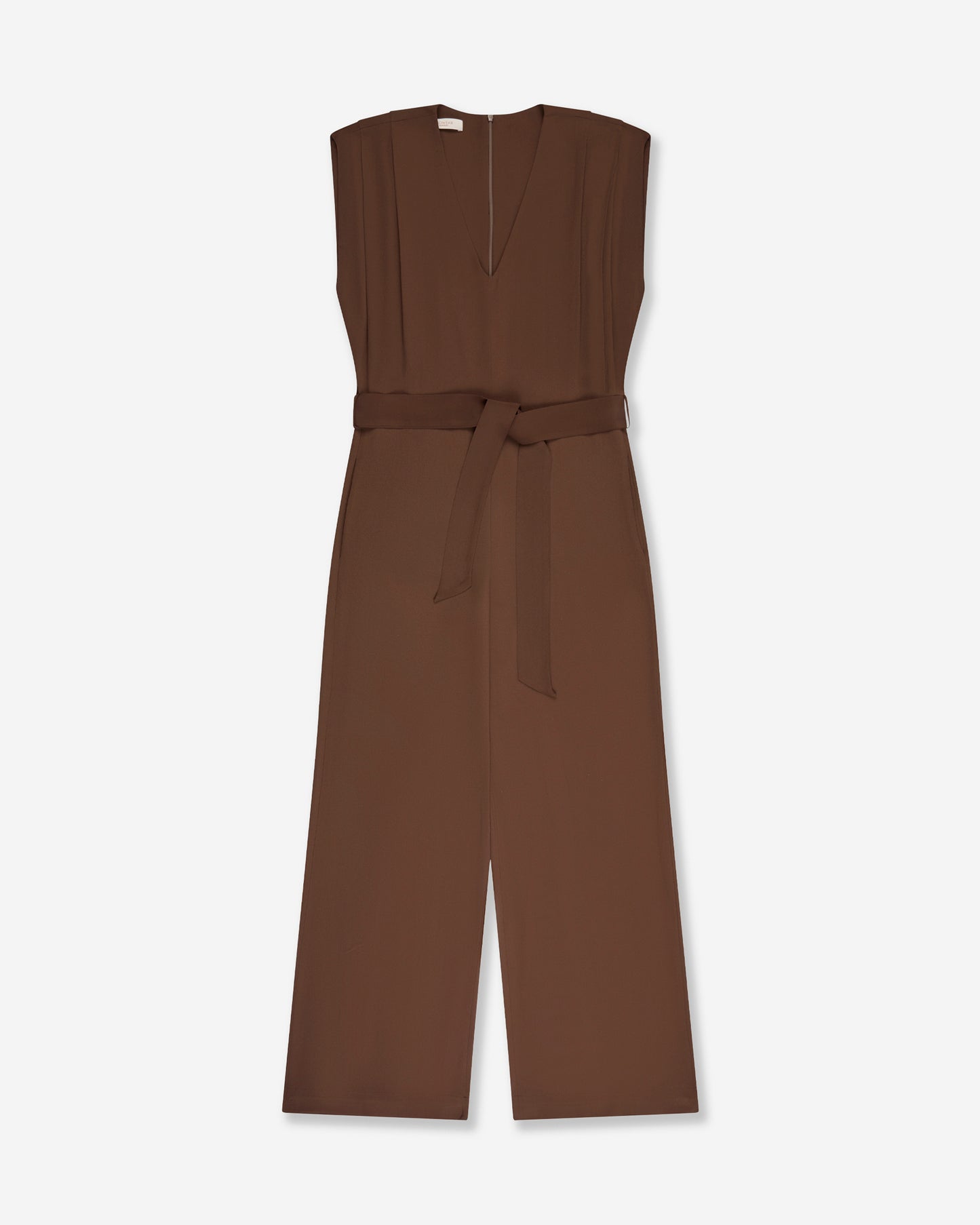 Jumpsuit in silk-blend crêpe de chine