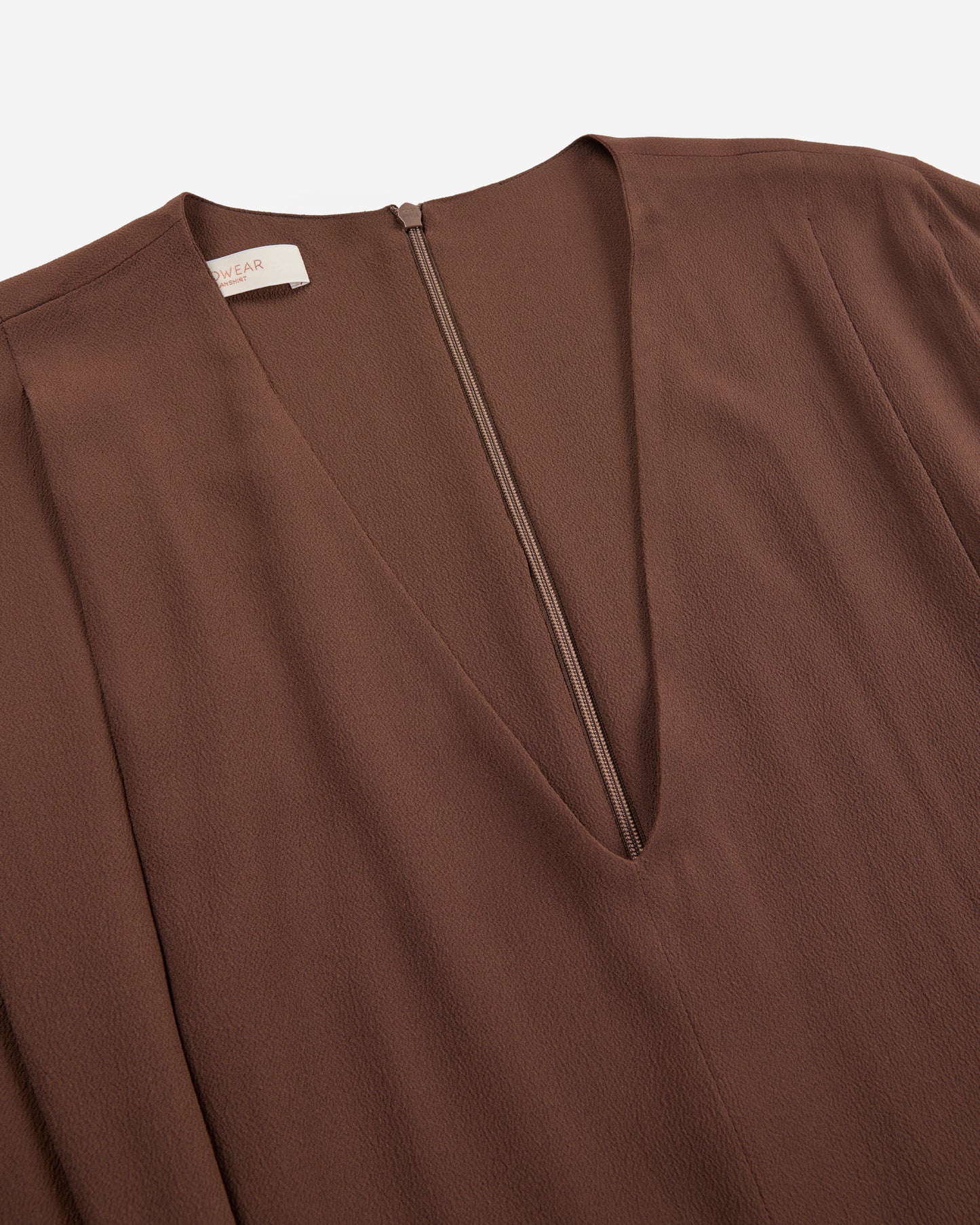 Jumpsuit in silk-blend crêpe de chine