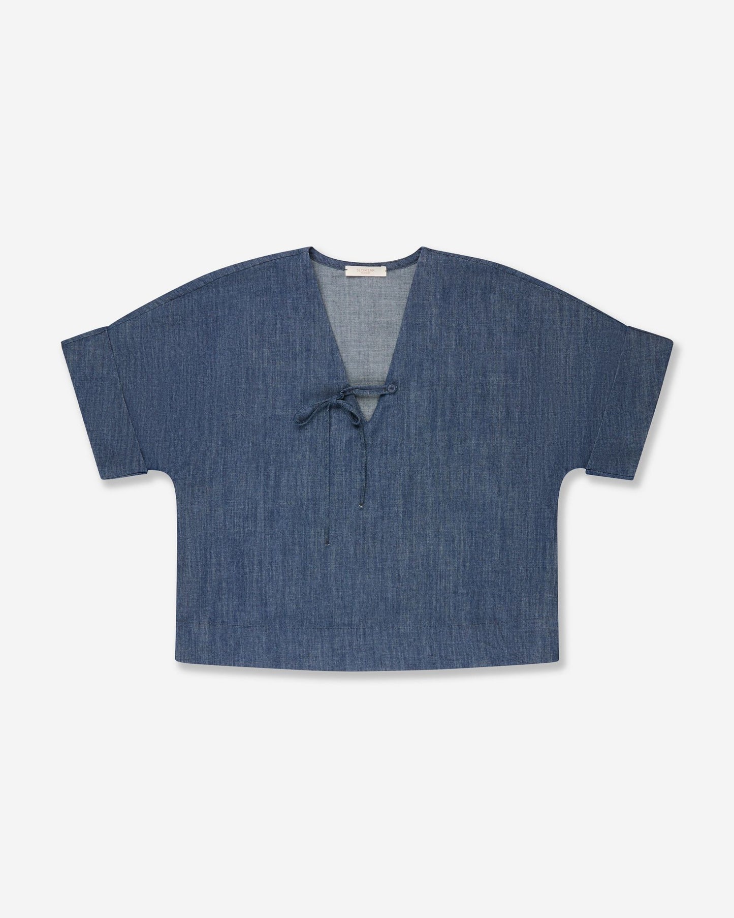 Glanshirt - Wide fit denim shirt - dark blue