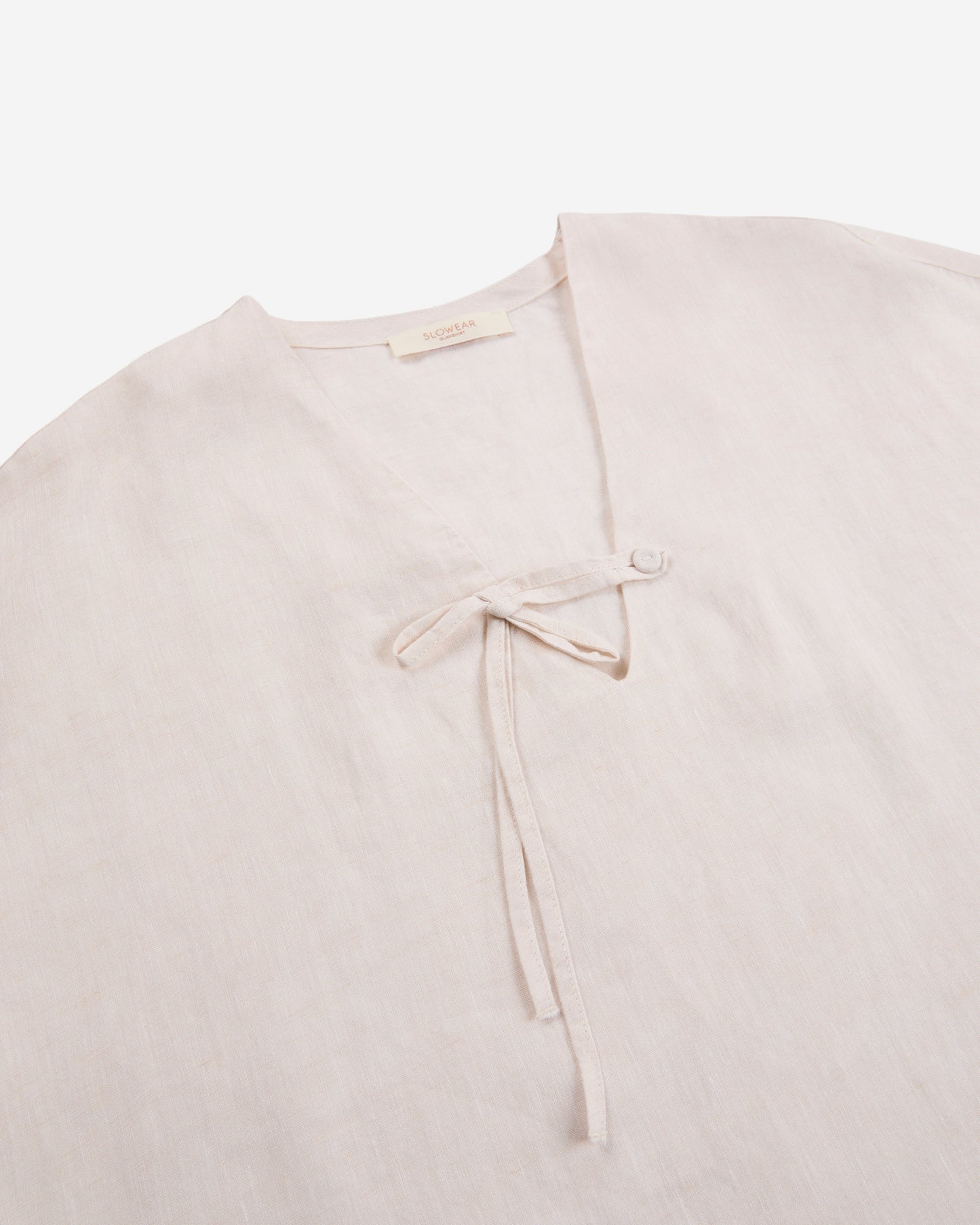 Wide fit linen shirt