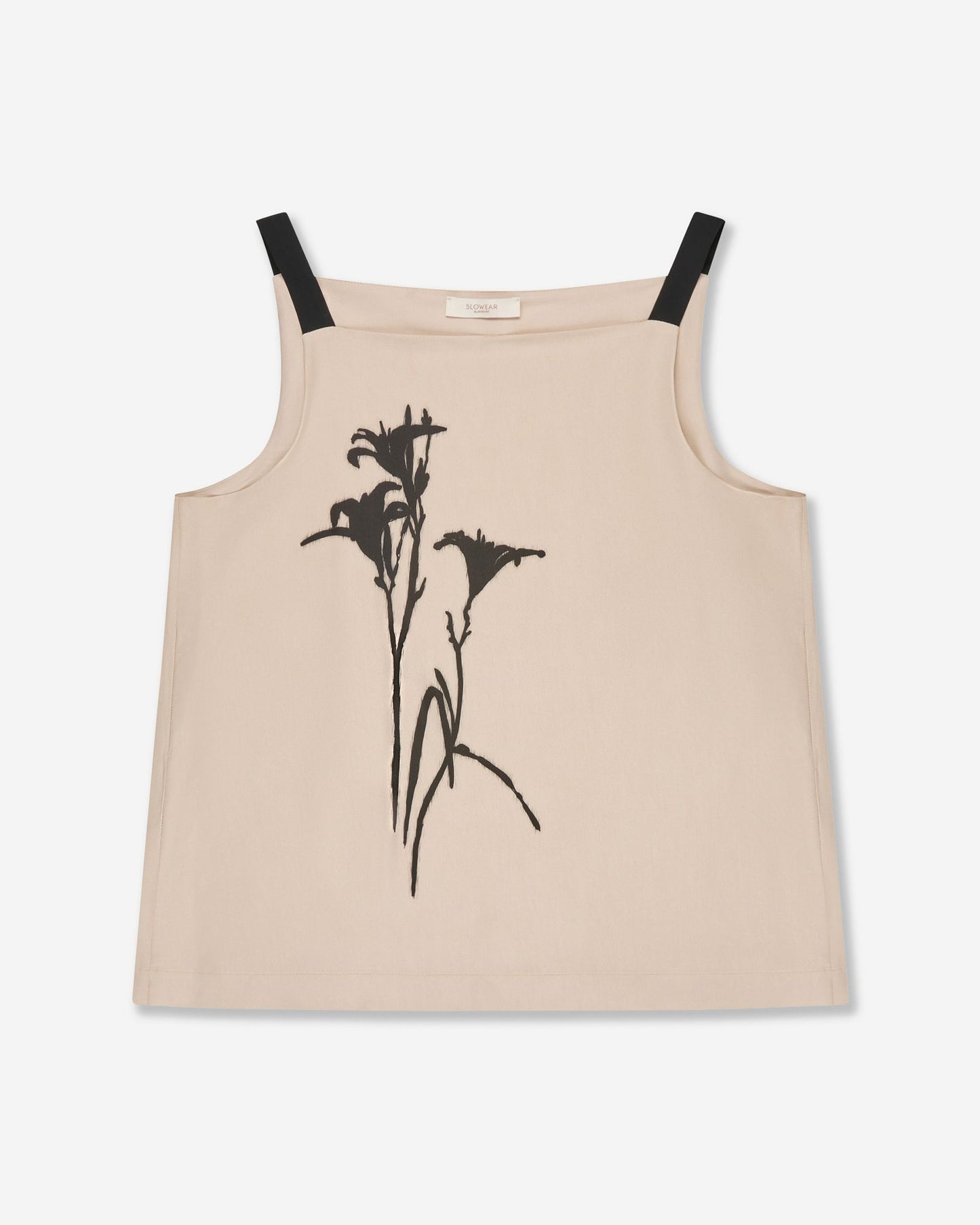 Glanshirt - Regular fit top in viscose twill - champagne