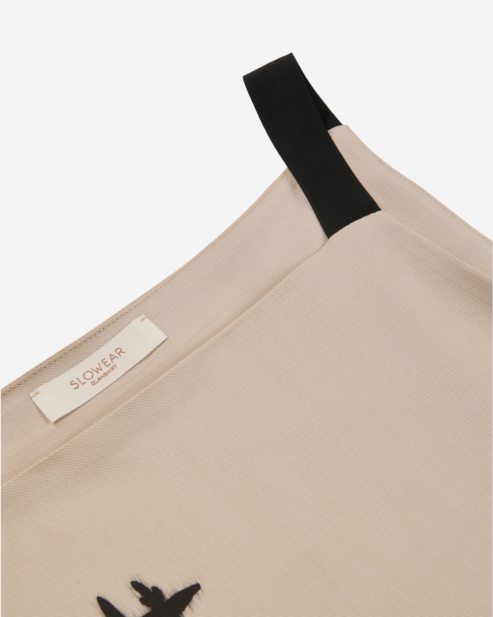 Glanshirt - Regular fit top in viscose twill - champagne