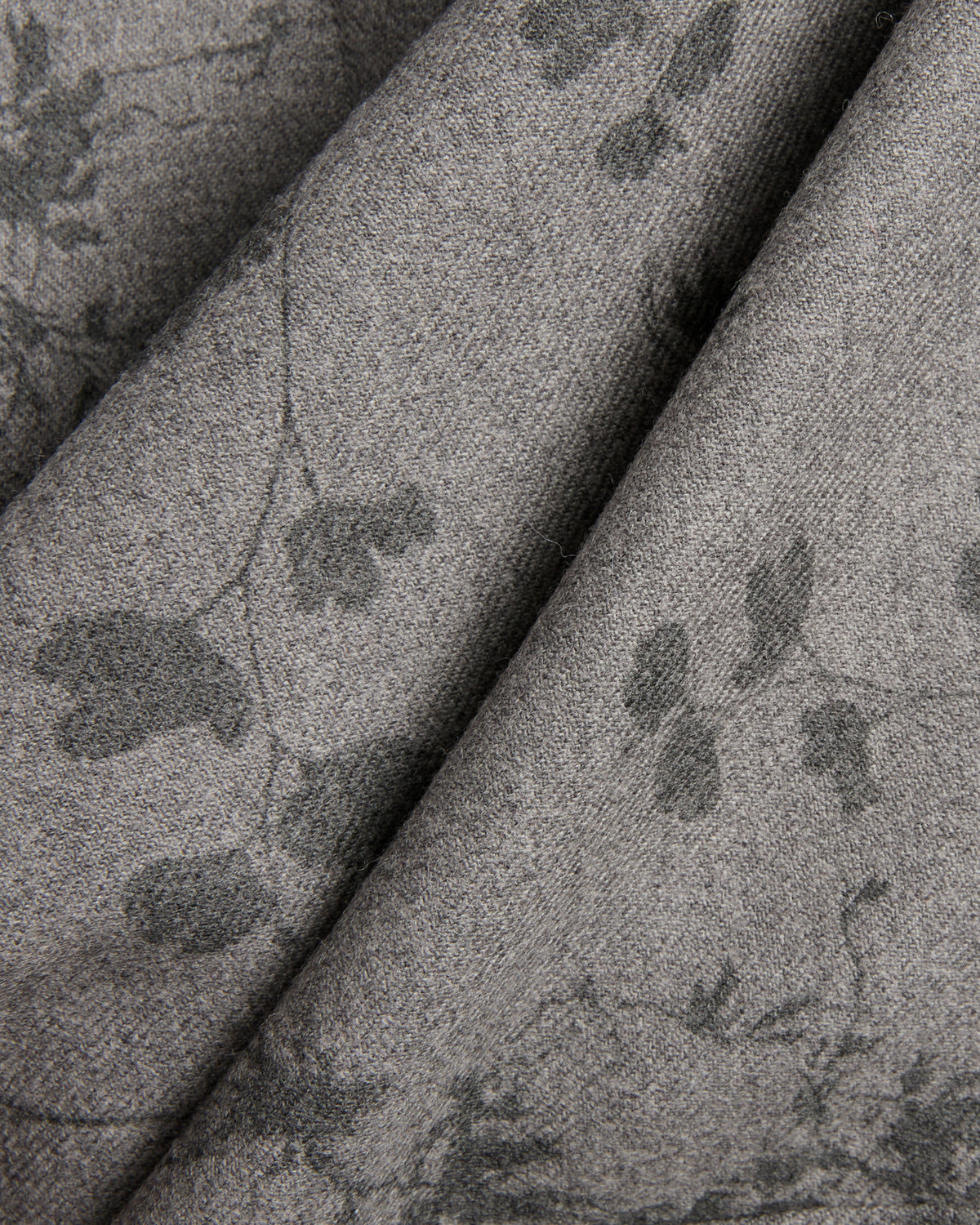 Chemise coupe ample en flanelle de laine à imprimé floral