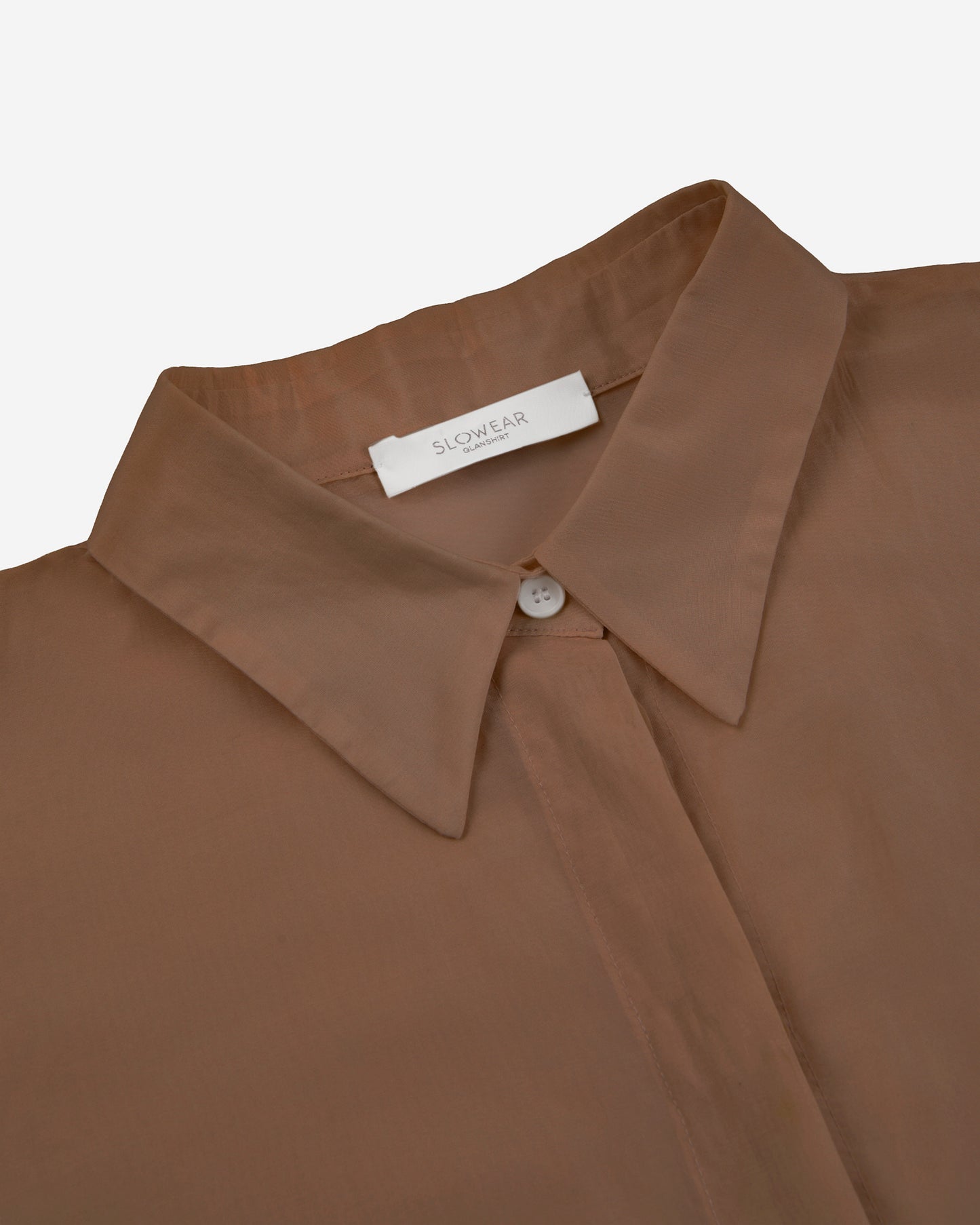 Wide fit shirt in silk and cotton muslin