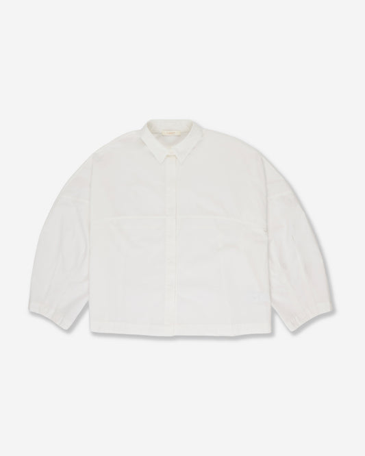 Wide fit cotton poplin shirt