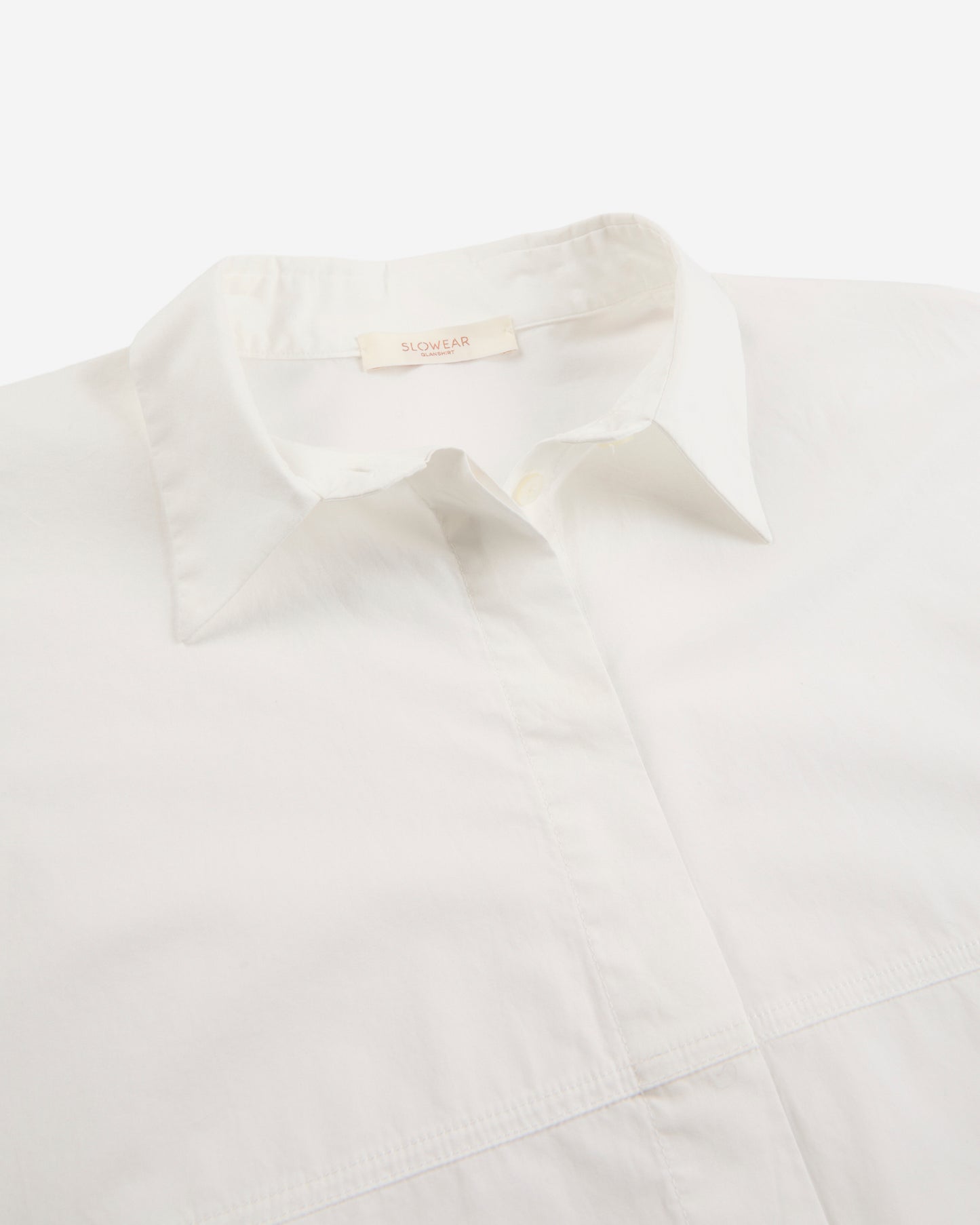 Wide fit cotton poplin shirt