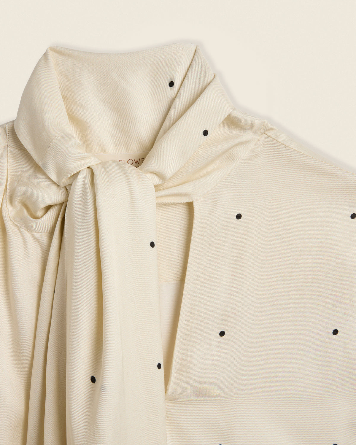 Regular fit polka-dot viscose-twill blouse