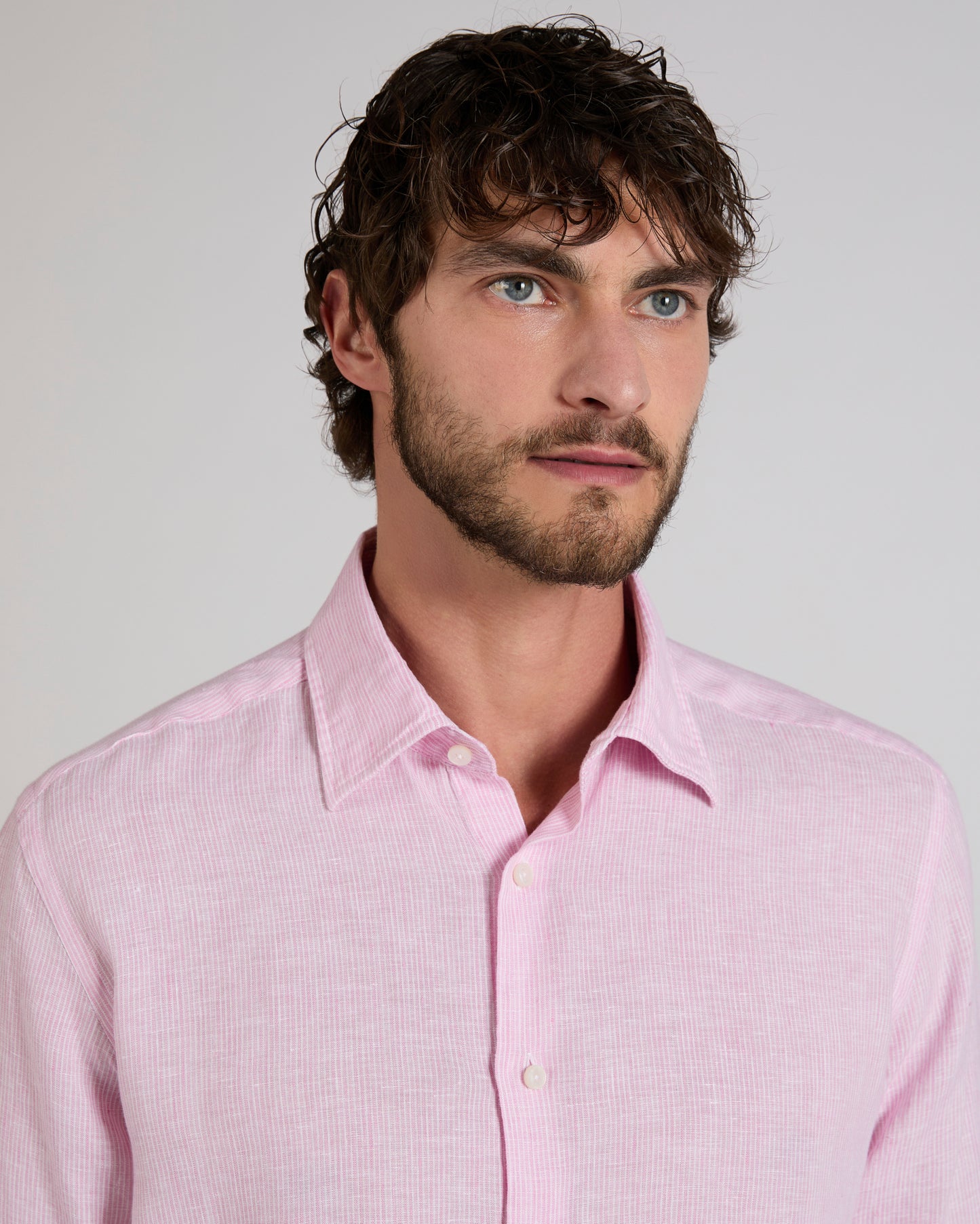 Regular fit linen shirt