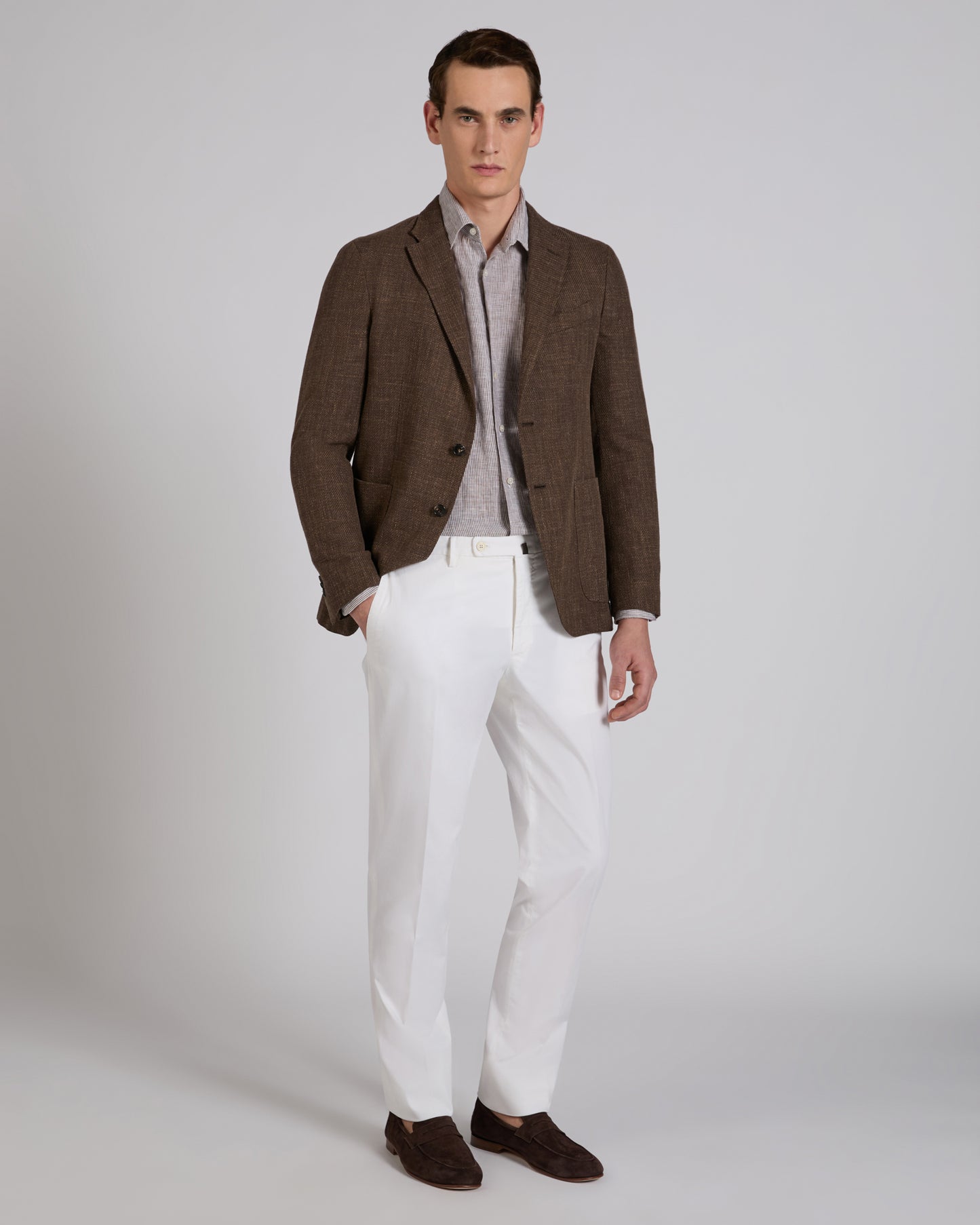 Regular fit linen shirt