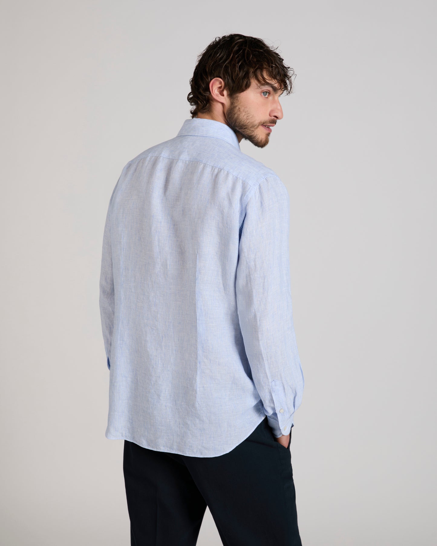 Regular fit linen shirt