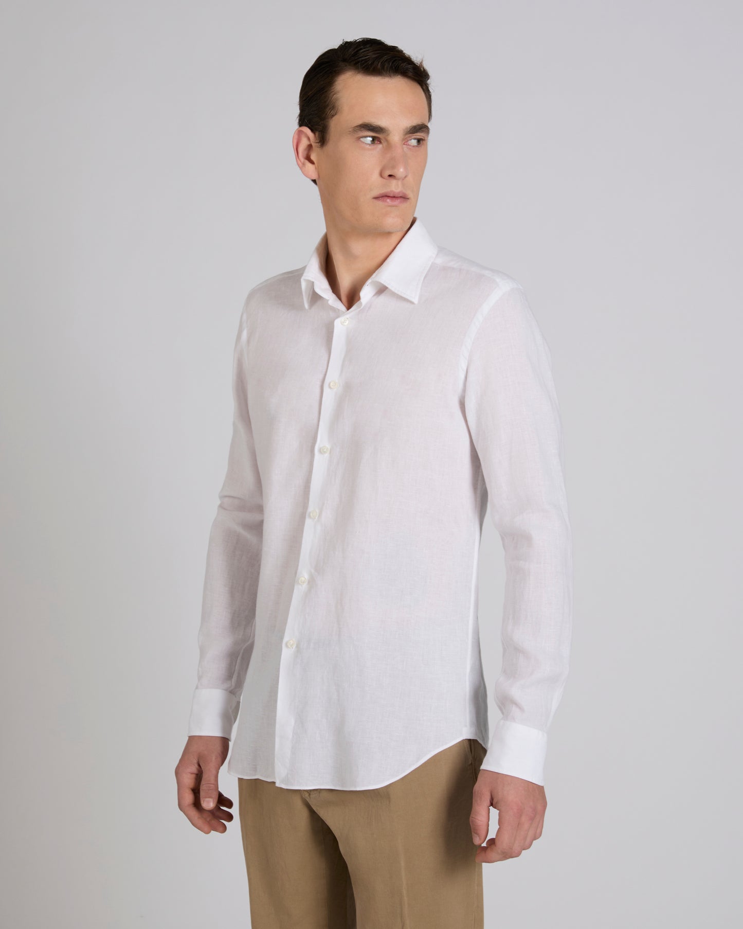 Regular fit linen shirt