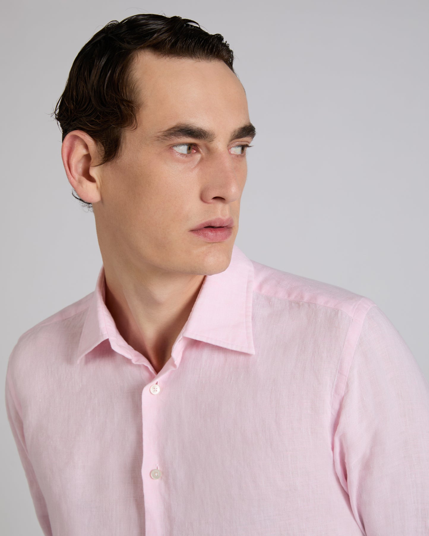 Regular fit linen shirt